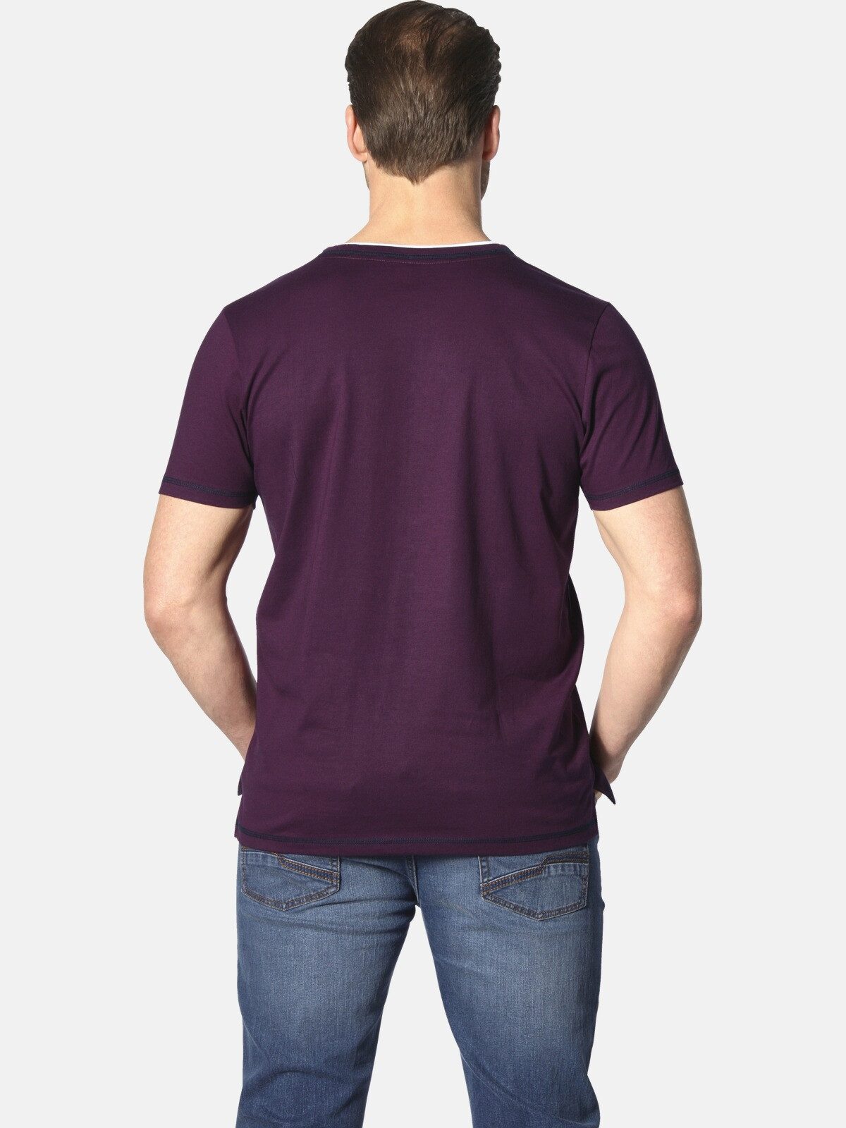 Jan Vanderstorm T-Shirt HAFTOR mit modischen Kontrasten