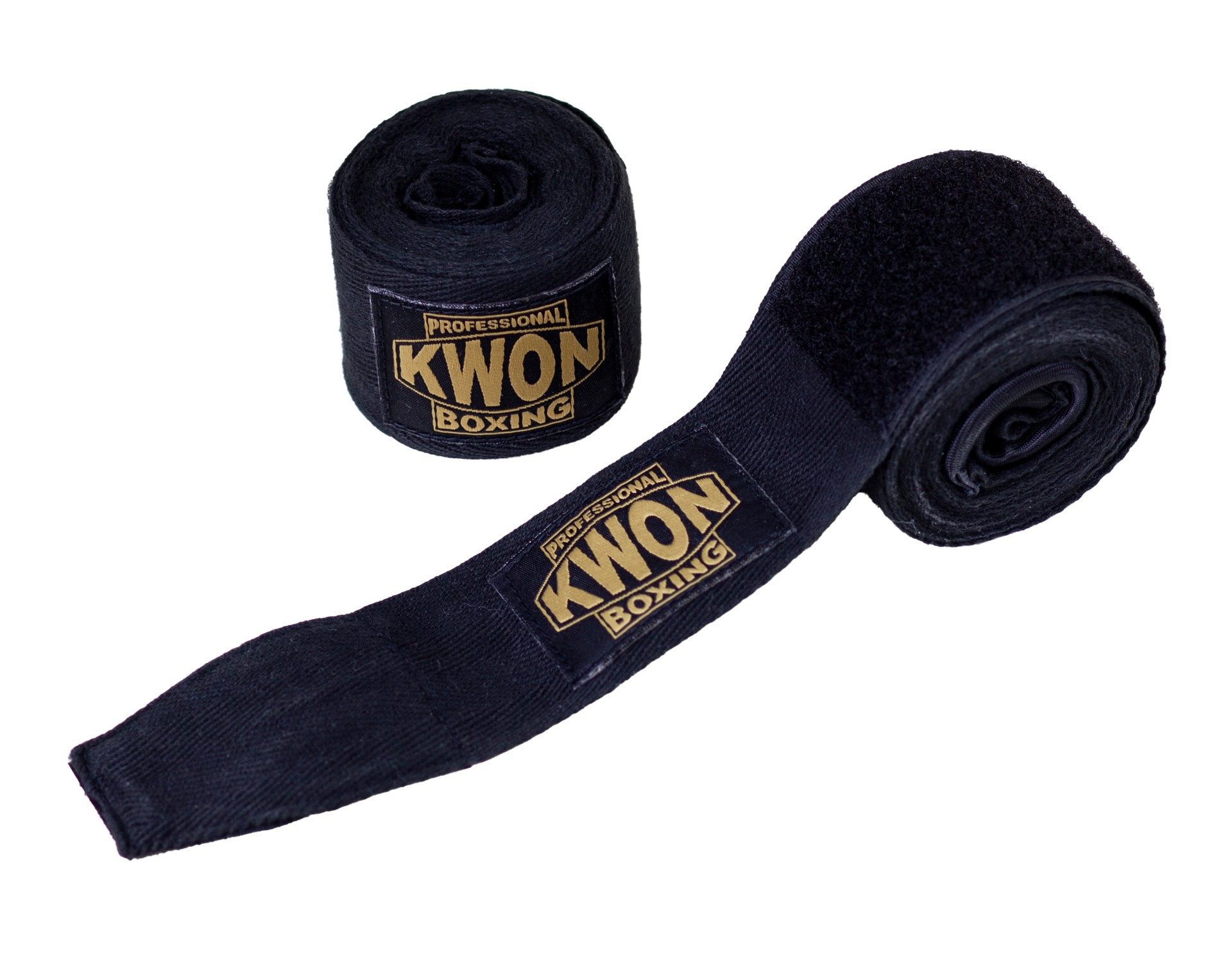 KWON Boxbandagen Premium Gel Box-Bandage unelastisch Boxen Handbandagen Faustbandagen (3,5 m, Paar), Profi Qualität für Wettkampf und Training, schwarz oder rot, 350 cm