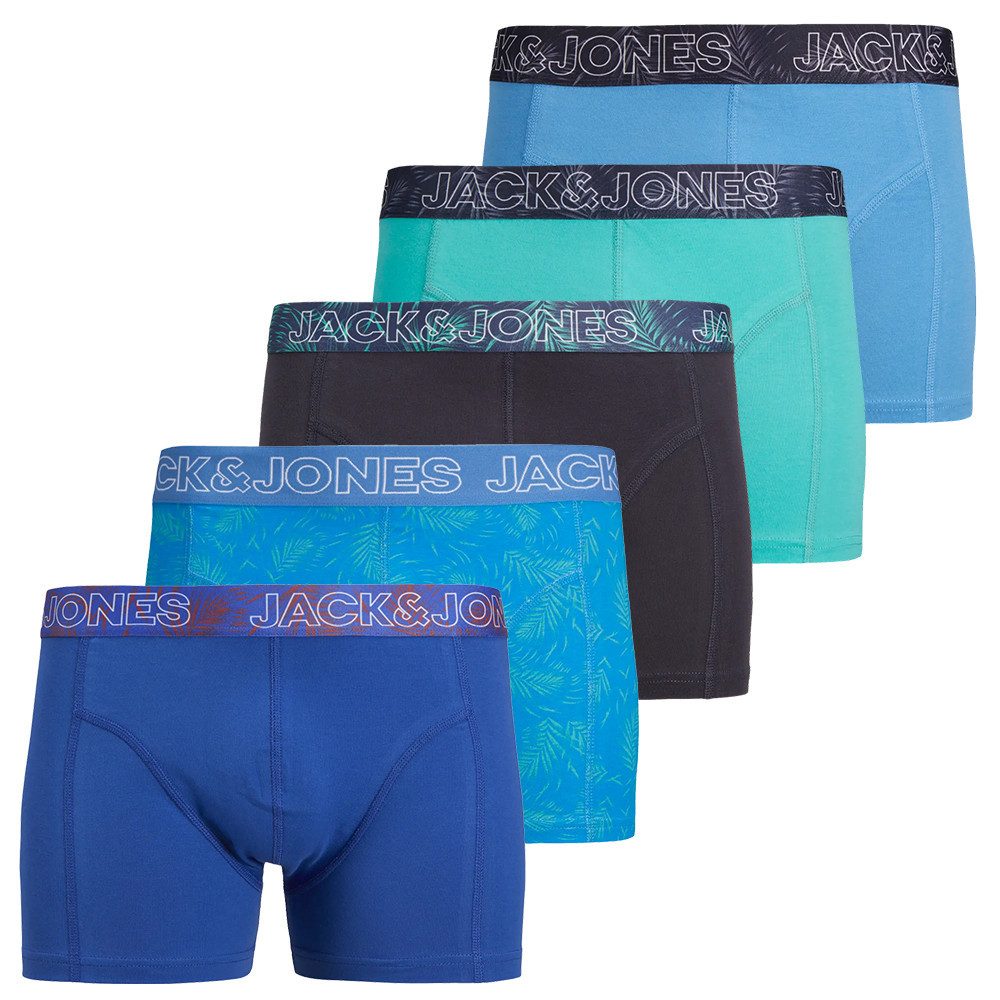 JACK & JONES Boxershorts 3er Pack Herren - Baumwoll-Mix Trunks, Bequem & Elastisch