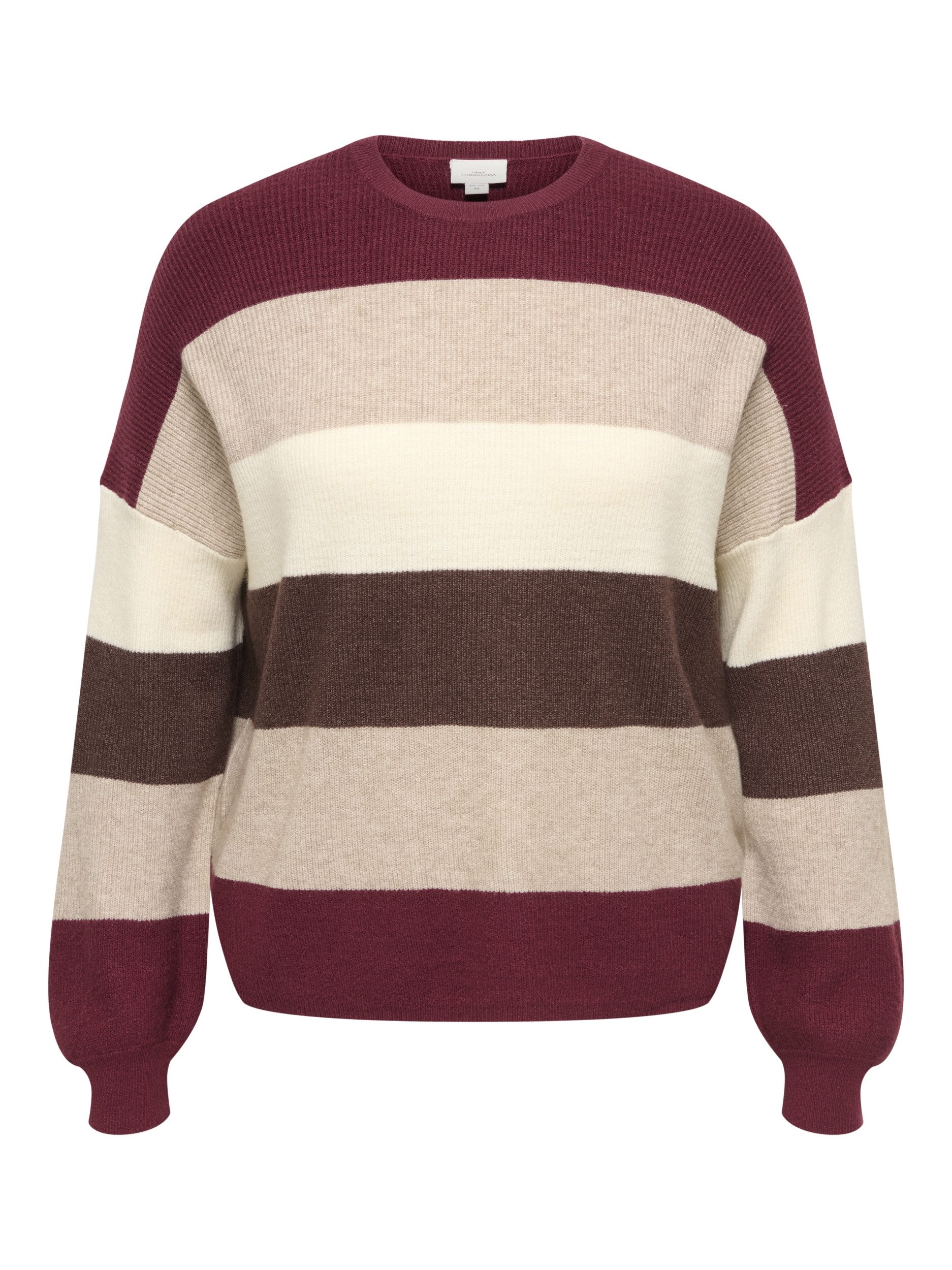 JDY Longpullover CARATIA L/S STRIPE PULLOV KNT NOOS 178411011 Zinfandel/