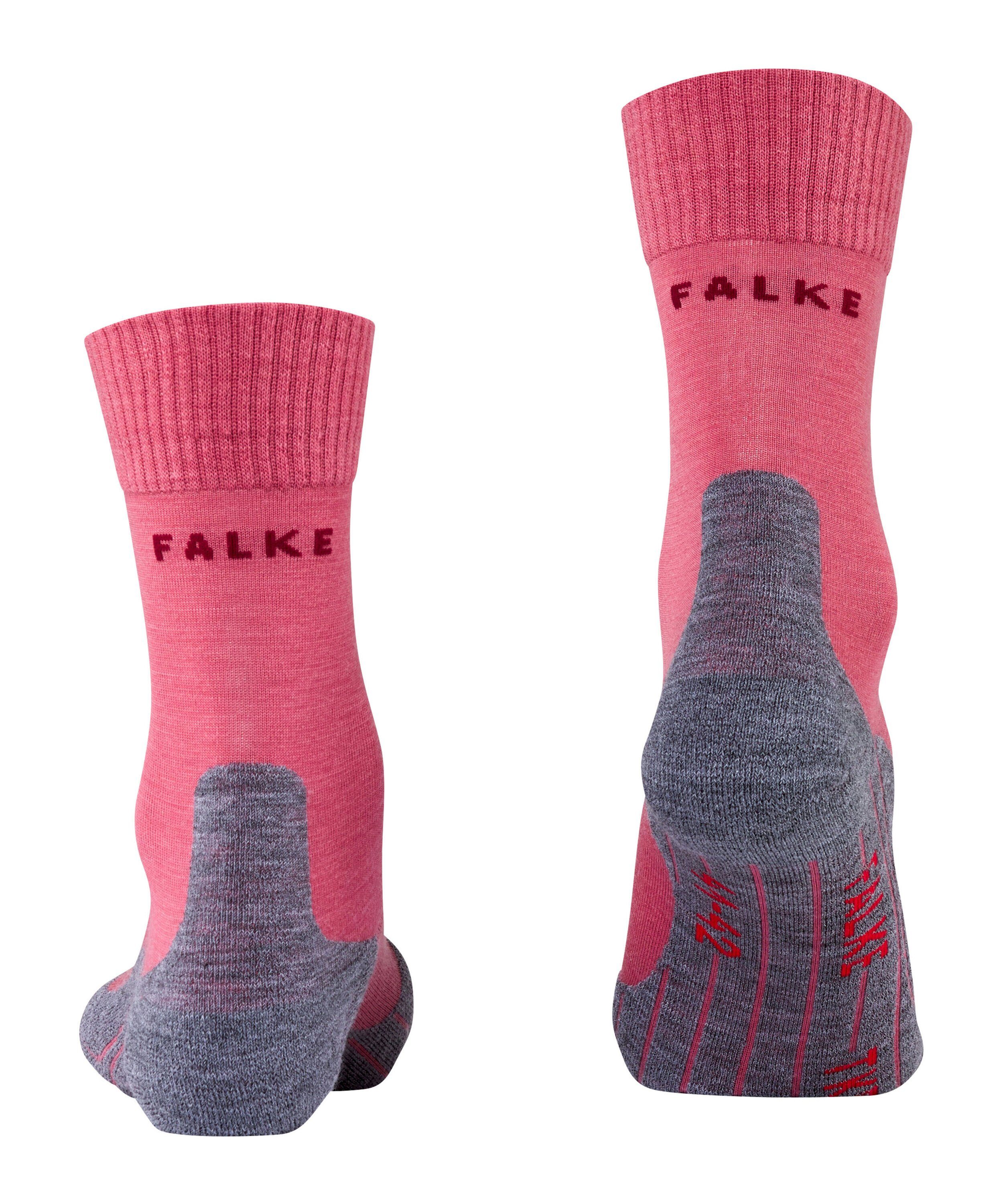 Freizeitwanderungen (8215) TK5 Wandersocken berry bequem und leicht (1-Paar) FALKE mixed Wander für