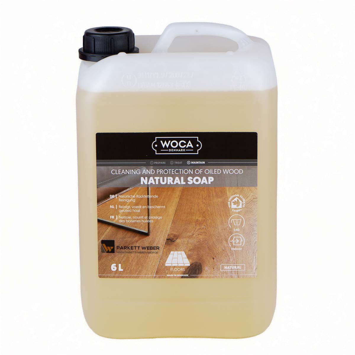 WOCA Woca Holzbodenseife natur - 6 Liter Parkettreiniger