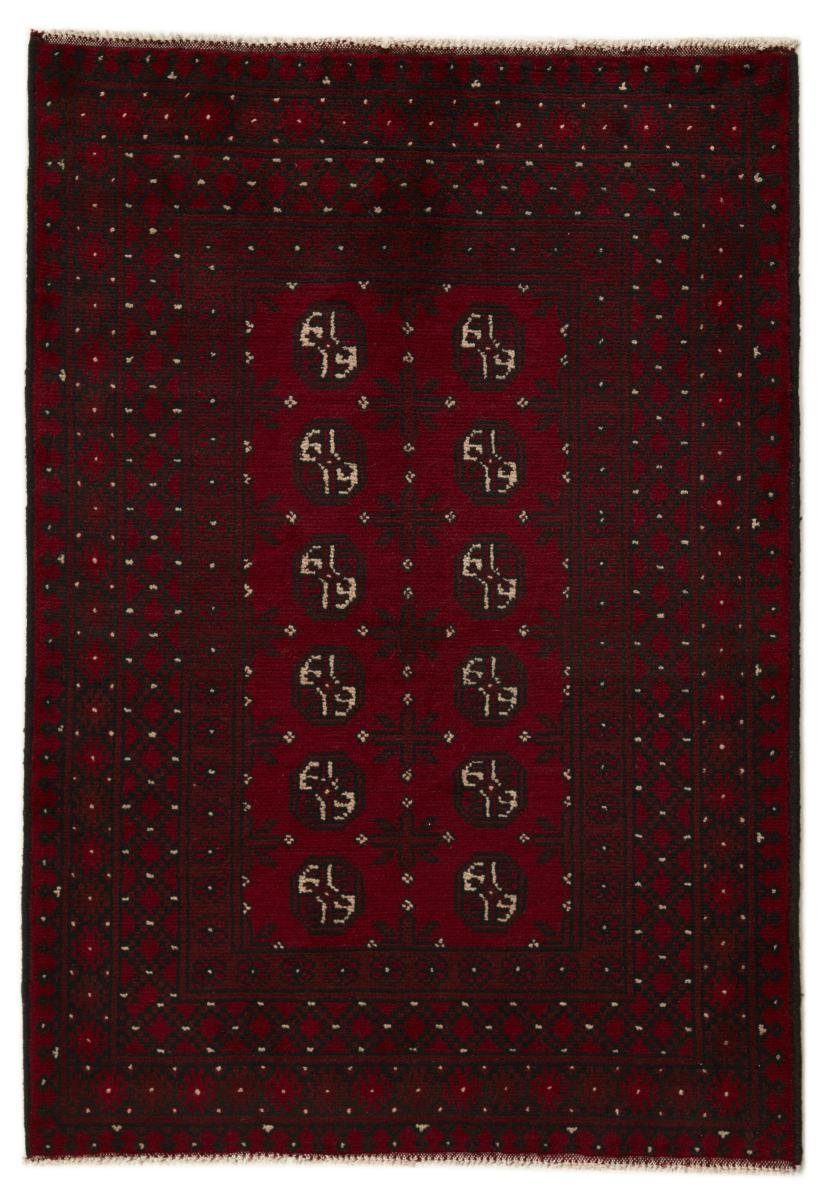 Orientteppich Afghan Akhche 101x149 Handgeknüpfter Orientteppich, Nain Trading, rechteckig, Höhe: 6 mm