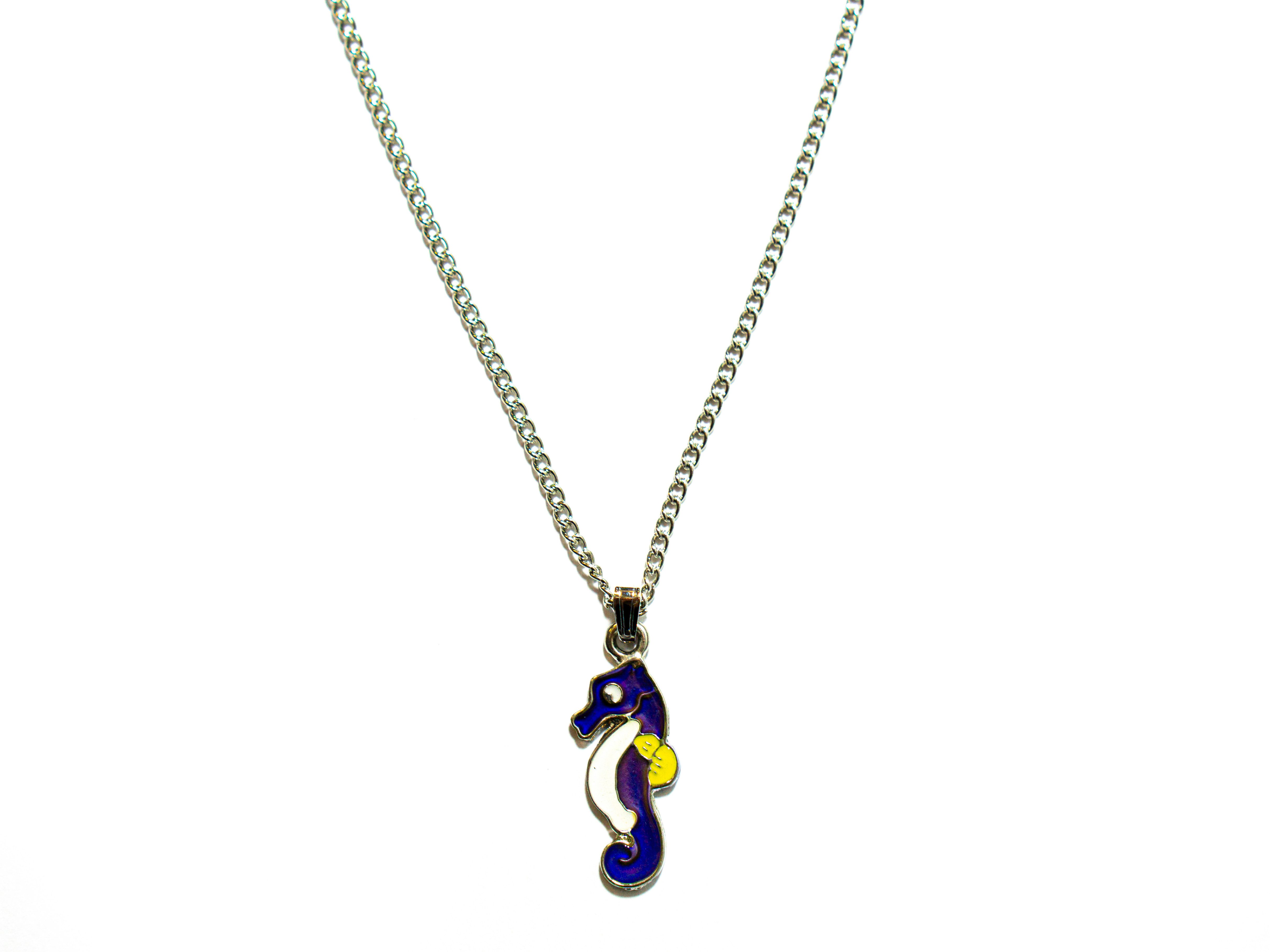 Cornelißen Kette mit Anhänger Stimmungskette mit Metallkette - Seepferdchen