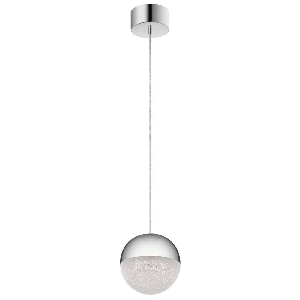 Elstead LIGHTING LED Pendelleuchte, Leuchtmittel nicht inklusive, Pendelleuchte Hängelampe Deckenleuchte LED Chrome Kugelleuchte
