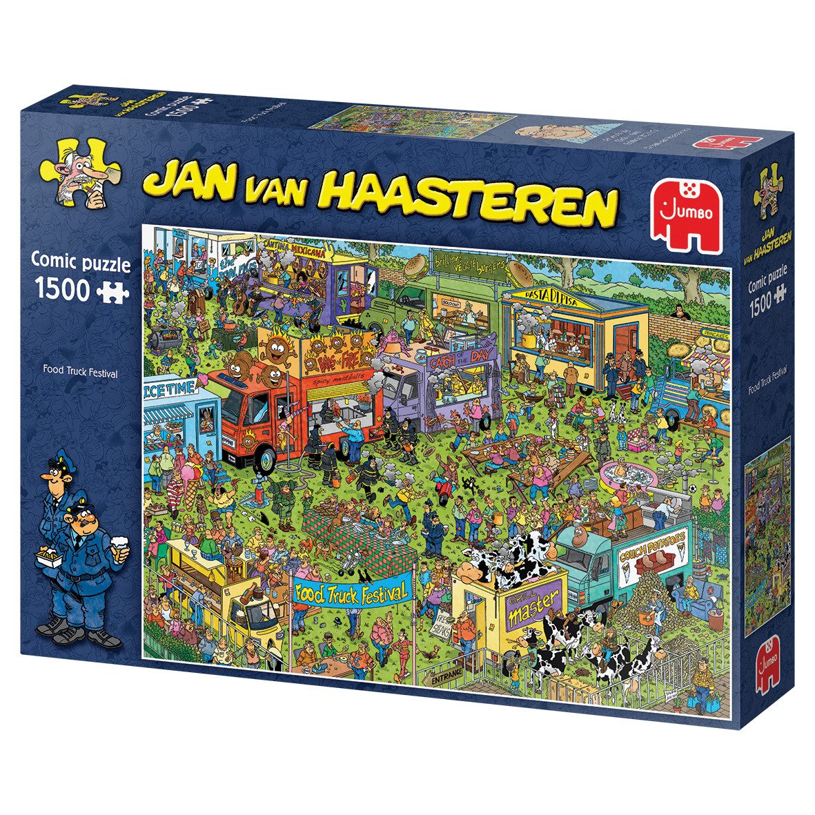 Jan van Haasteren Puzzle Jan van Haasteren - Food Truck Festival - 1500 Teile Puzzle, 1500 Puzzleteile