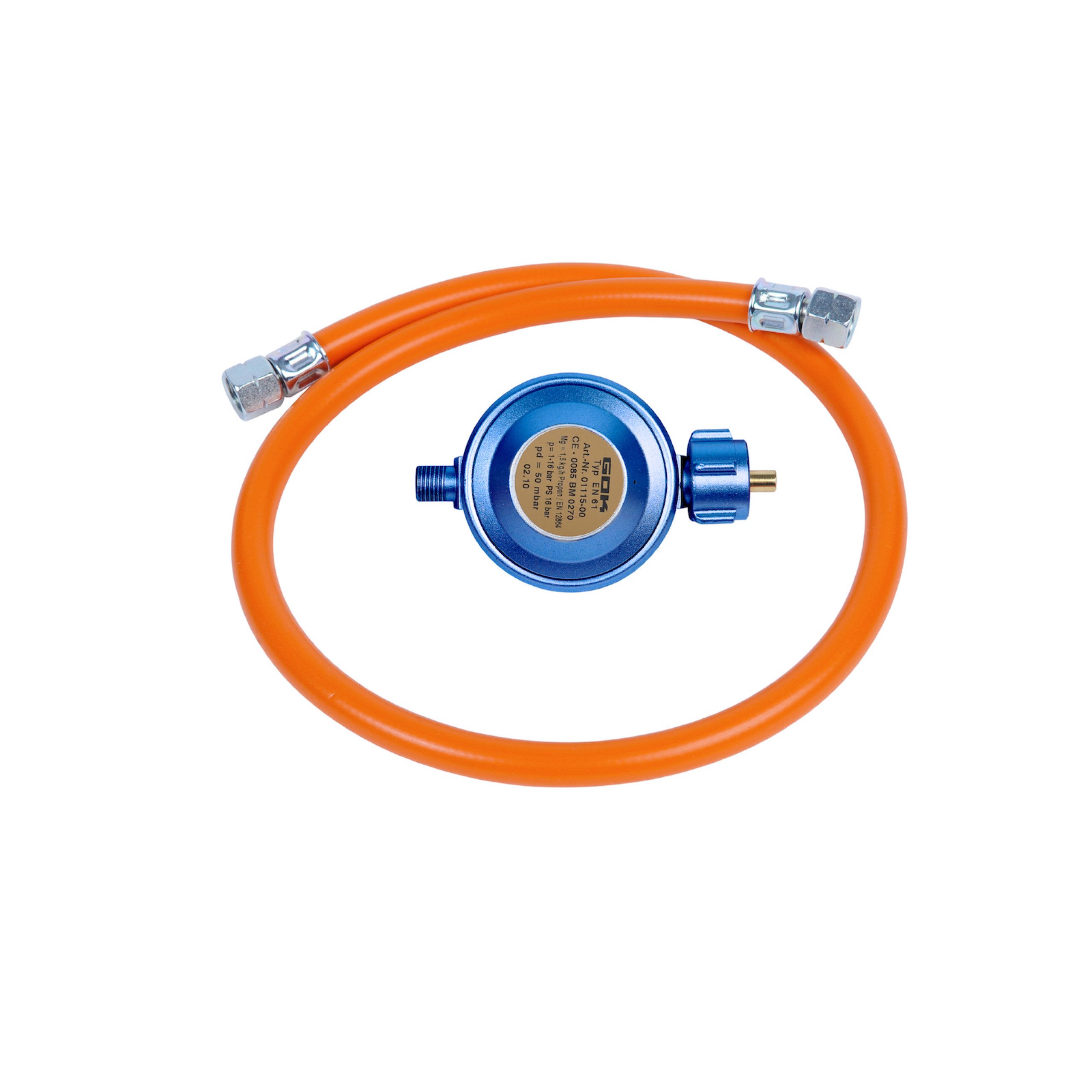 CADAC Camping-Gasgrill Cadac Gasdruckregler Universalregler 50mbar inkl. Schlauch 1/4'' BSP