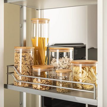 MULISOFT Vorratsglas, (12-tlg., Vorratsdose set), 550 ml Küchenvorratsglas für Kaffee, Tee, Kekse
