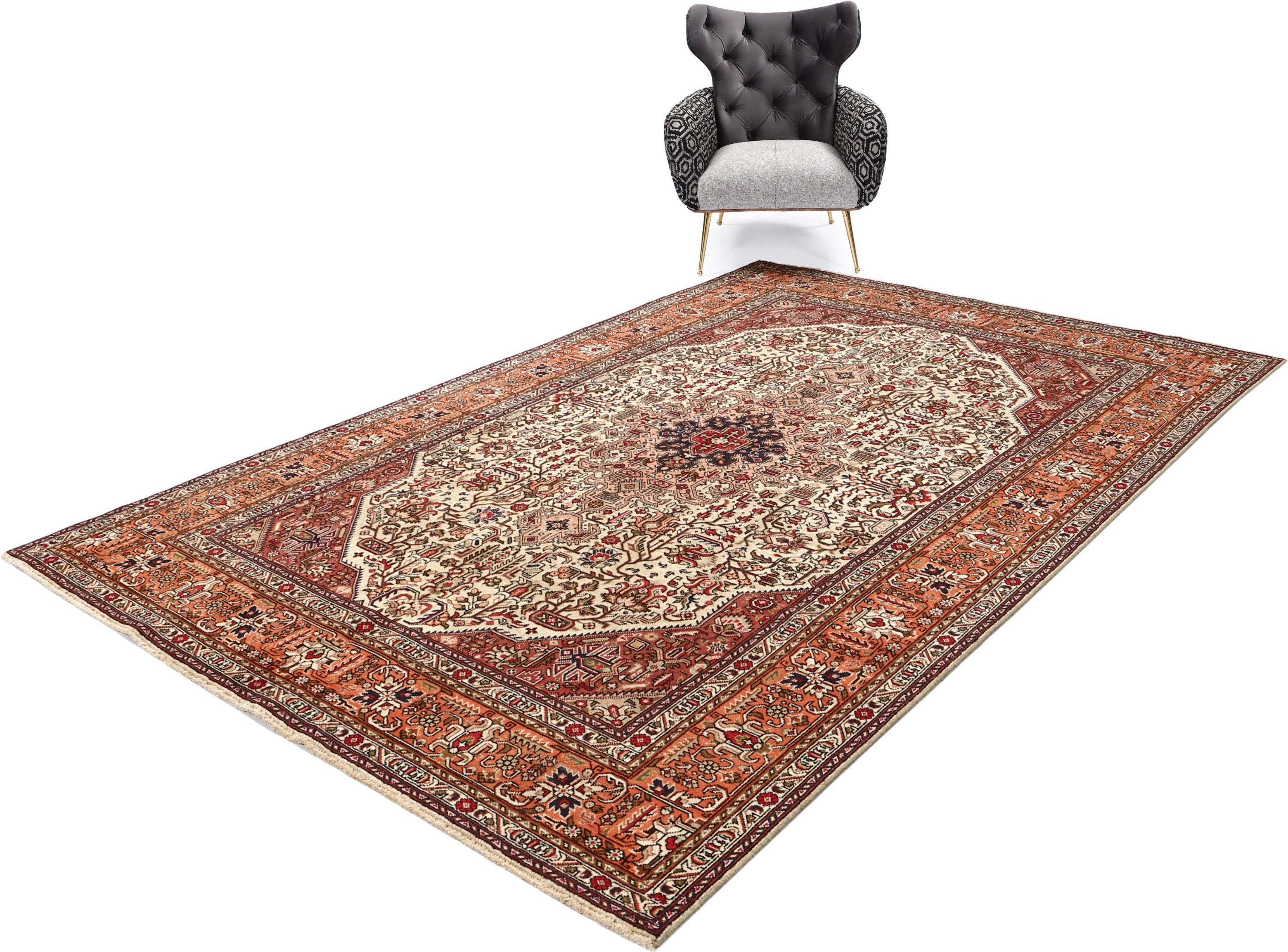 Carpet Avenue Teppich Tabriz Patina 298x193, Rechteck, Höhe: 7 mm