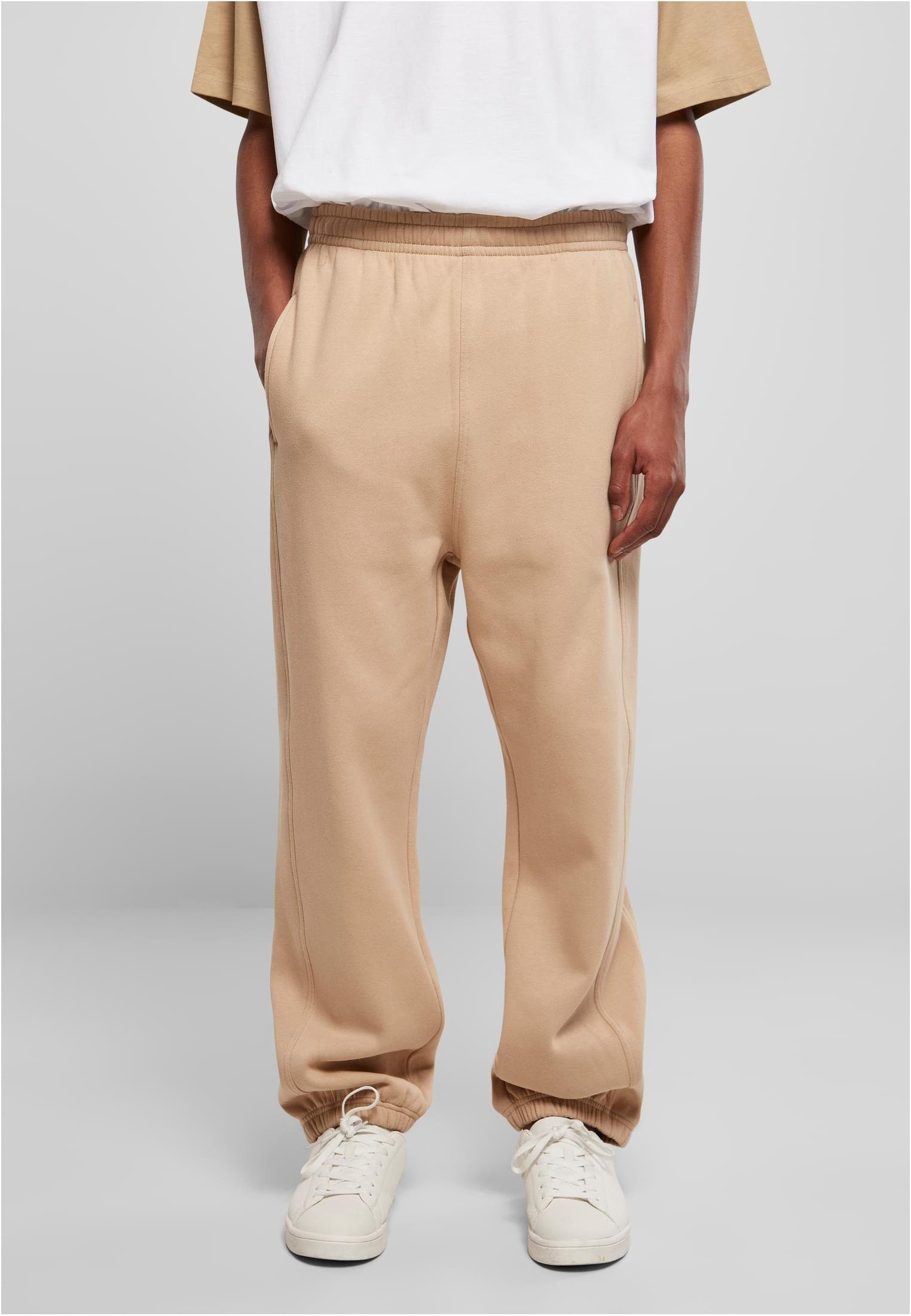 URBAN CLASSICS Stoffhose Herren Sweatpants (1-tlg) unionbeige