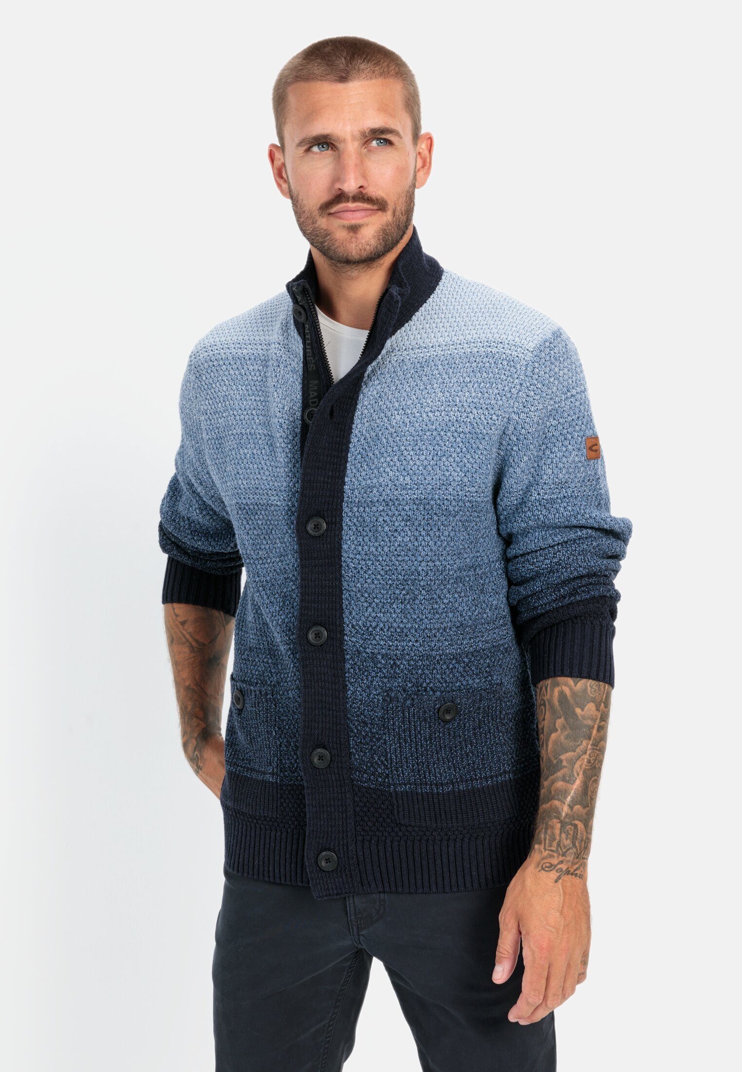 Cardigan mit verdecktem Reißverschluss