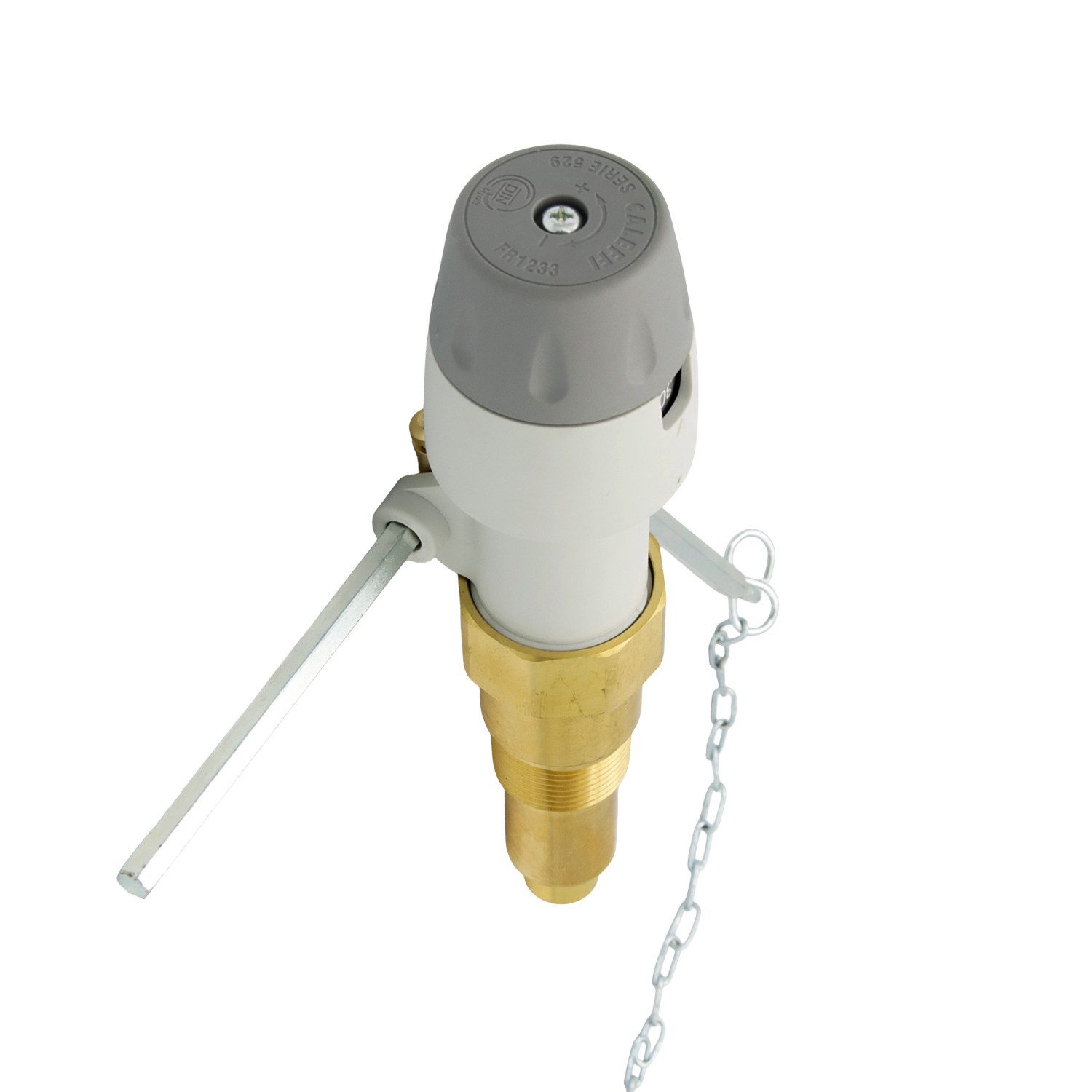 Caleffi Absperrventil Feuerungsregler 3/4 Zoll AG Temperaturregler Heizung 30–90°C