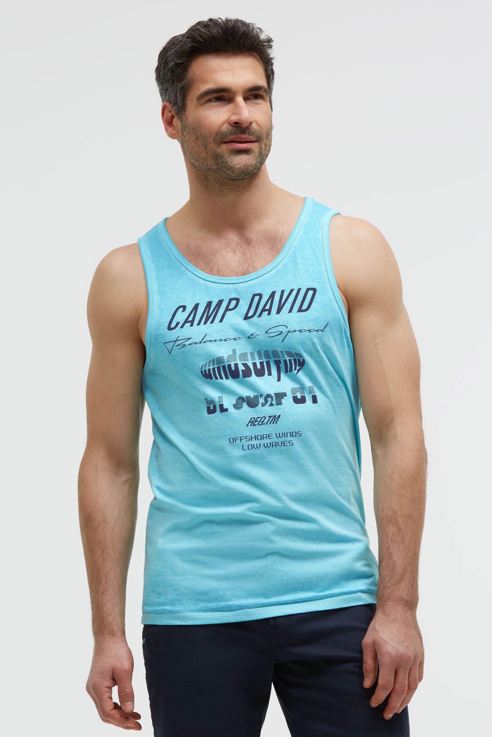 CAMP DAVID Tanktop mit Baumwolle