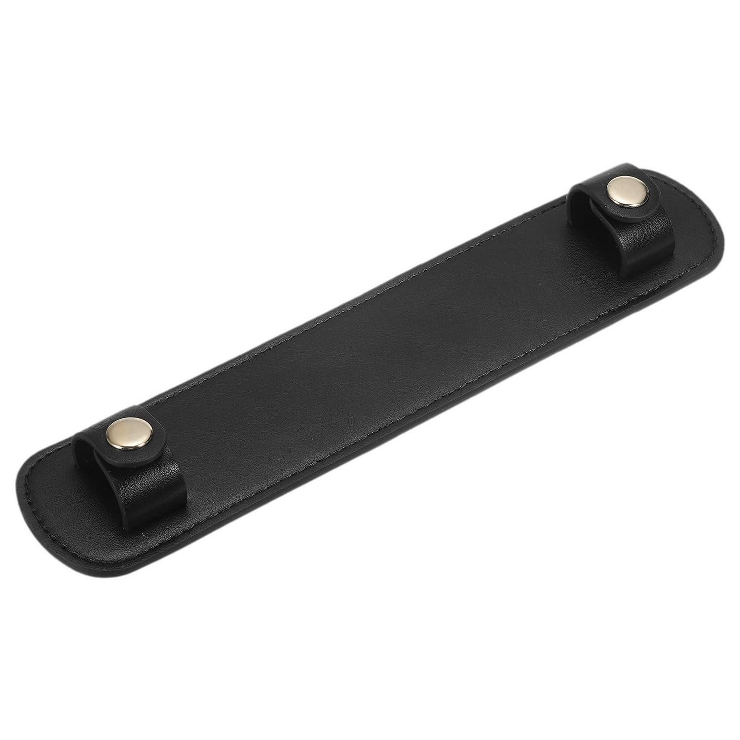 LuxusKollektion Gepäckgurt Schulterpolster PU-Leder Schwarz 23x4.8cm