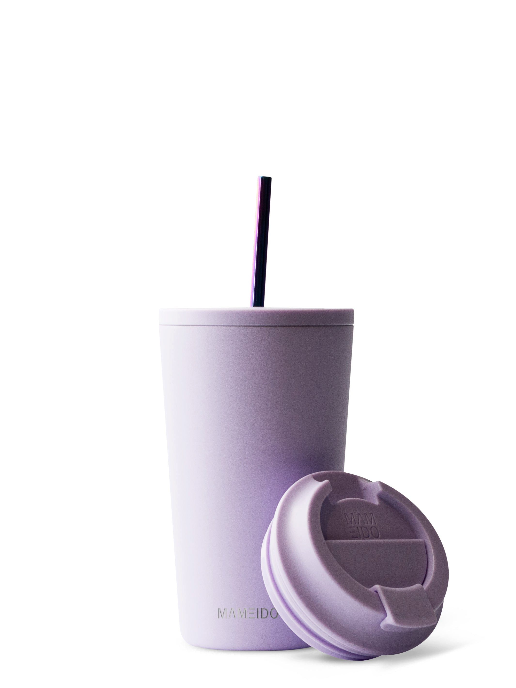 MAMEIDO Термокружка, Edelstahl, Kunststoff, Silikon, doppelwandig isoliert, auslaufsicher in 350ml, 470ml, 700ml & 1200ml