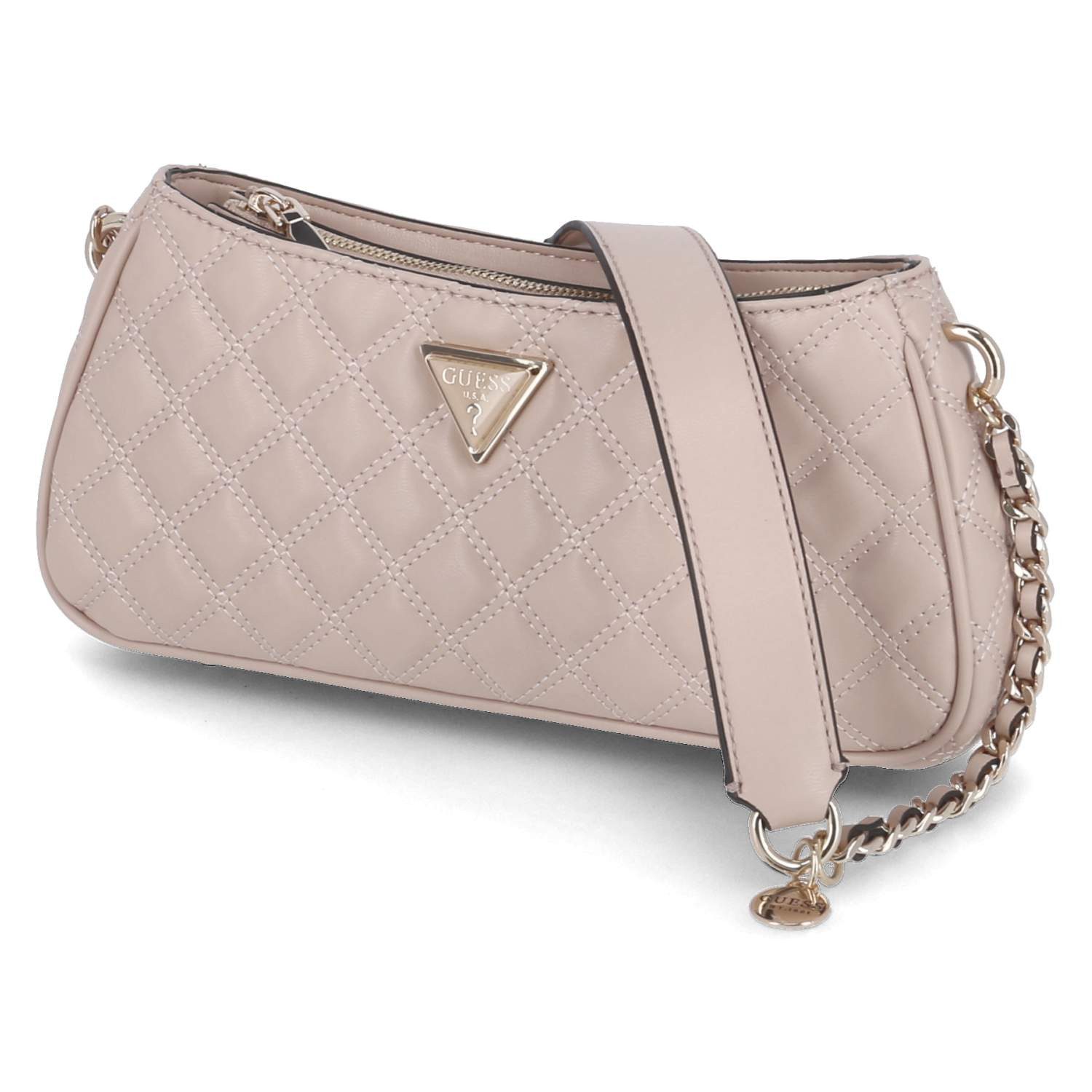 Handtasche Guess HWQG87 48160 Light Beige Damen Umhängetaschen Synthetik beige