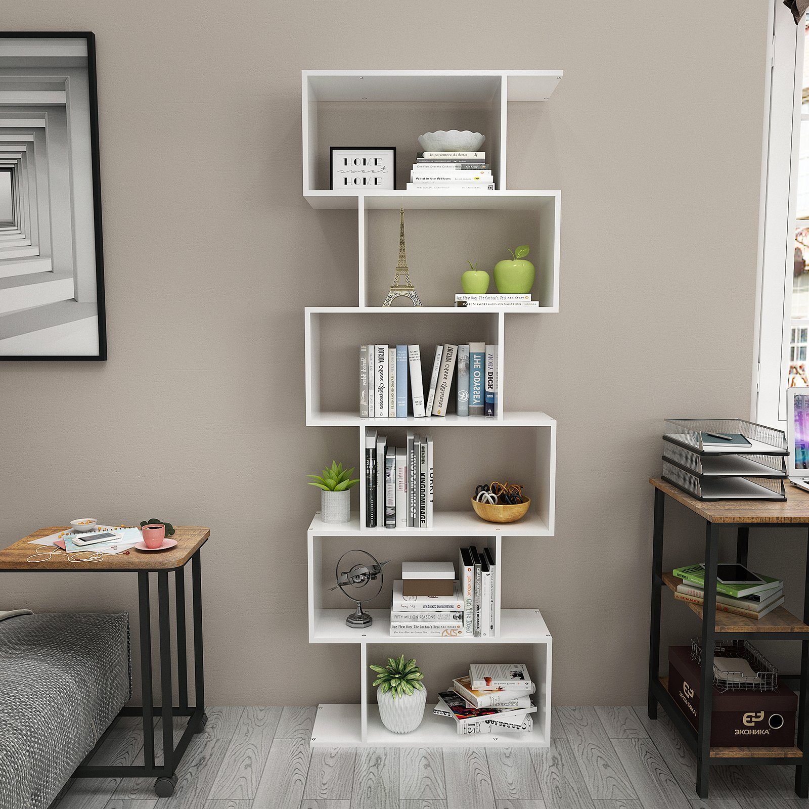 Mondeer Bücherregal Standregal, Würfelregal, 6 Fächer, günstig online kaufen