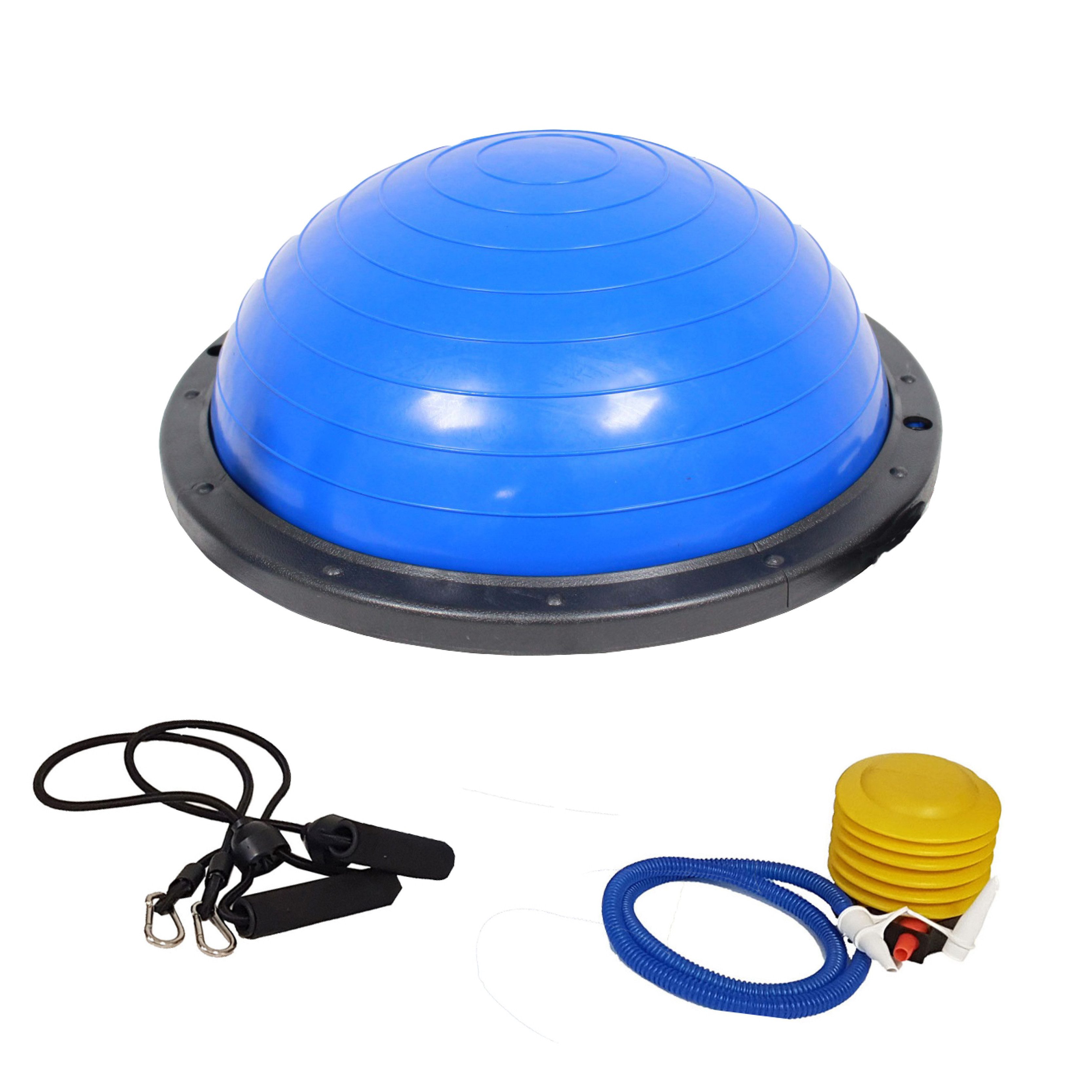 TRUTZHOLM Balanceboard Balancetrainer Yoga Gymnastik Balance Trainingsball Fitnessball ø 60cm, blau