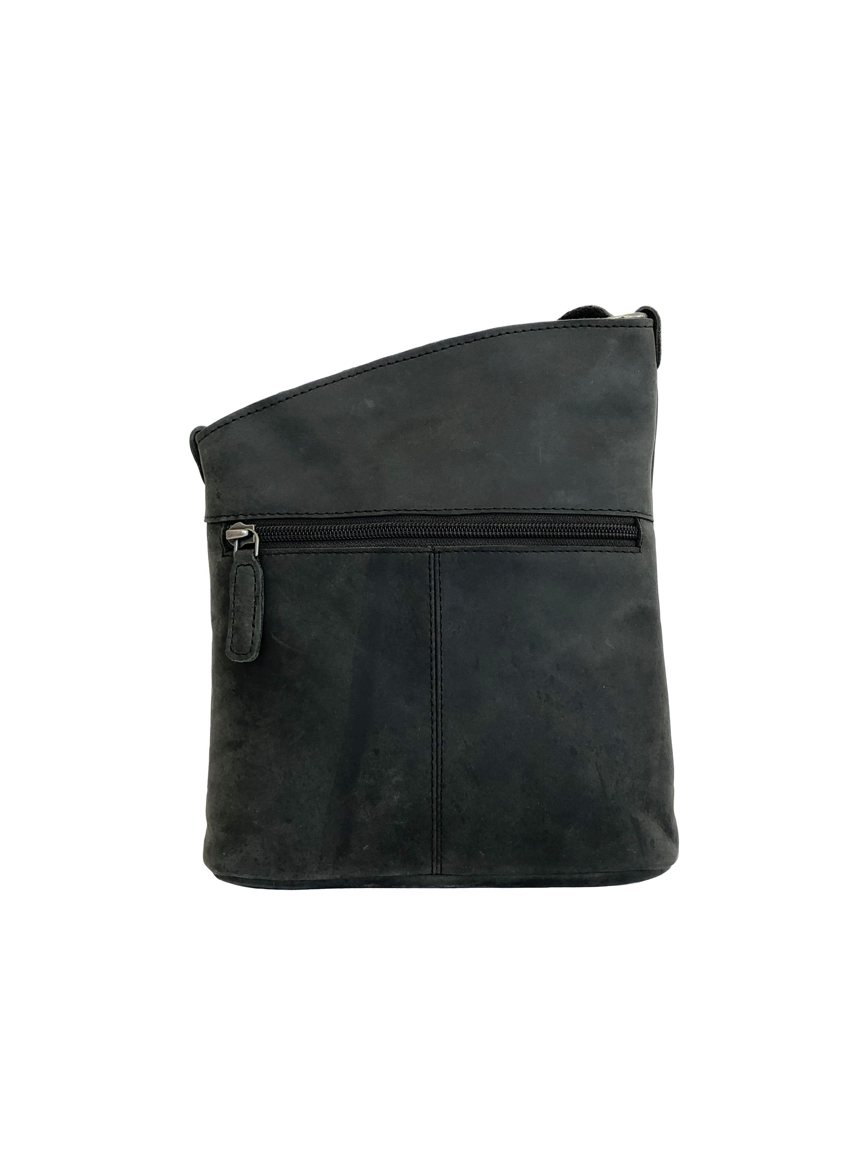Vintage Ledertasche Handtasche Umhängetasche Bag PAULA, Black Bag Crossbody Bayern