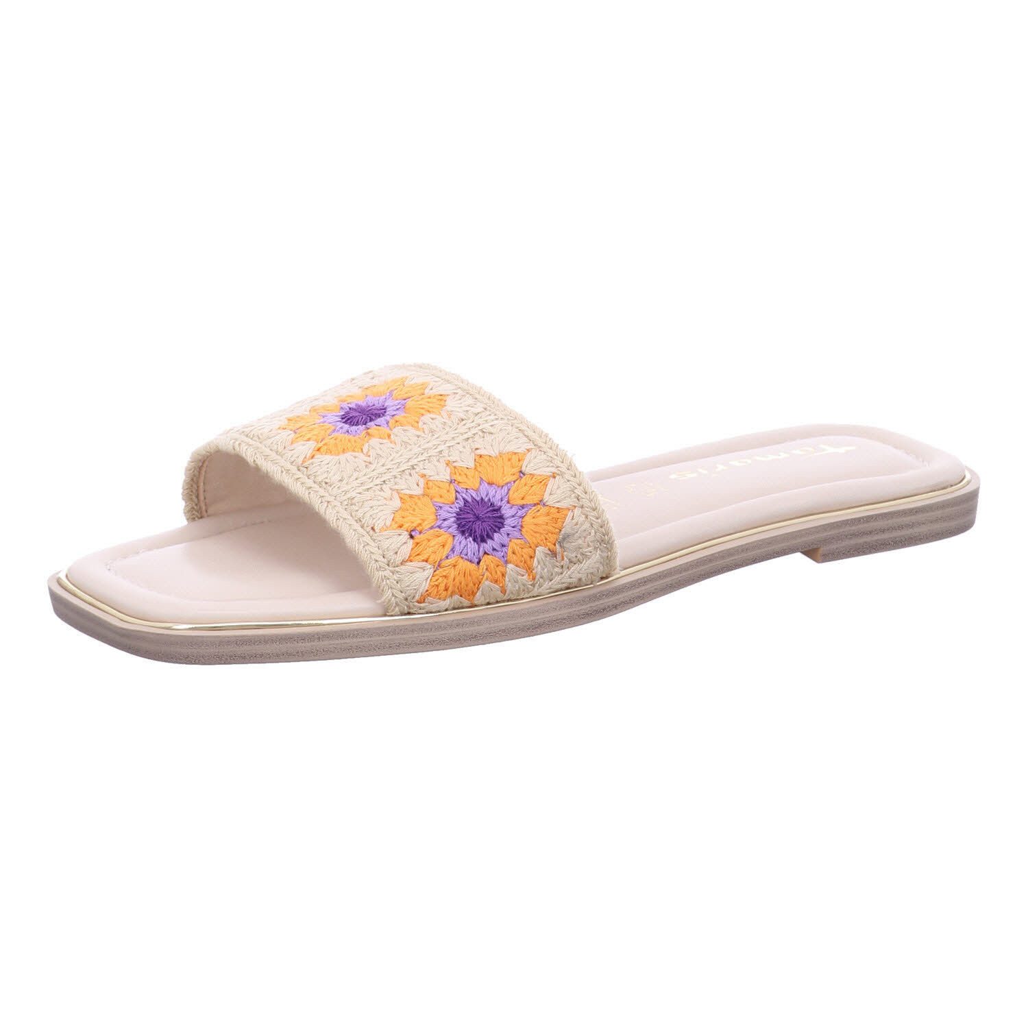 Tamaris Comfort Damen Pantolette Leder Wide Fit, Sandali Con