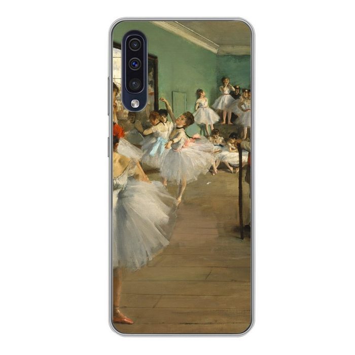MuchoWow Handyhülle Die Ballettklasse - Gemälde von Edgar Degas Handyhülle Samsung Galaxy A50 Smartphone-Bumper Print Handy