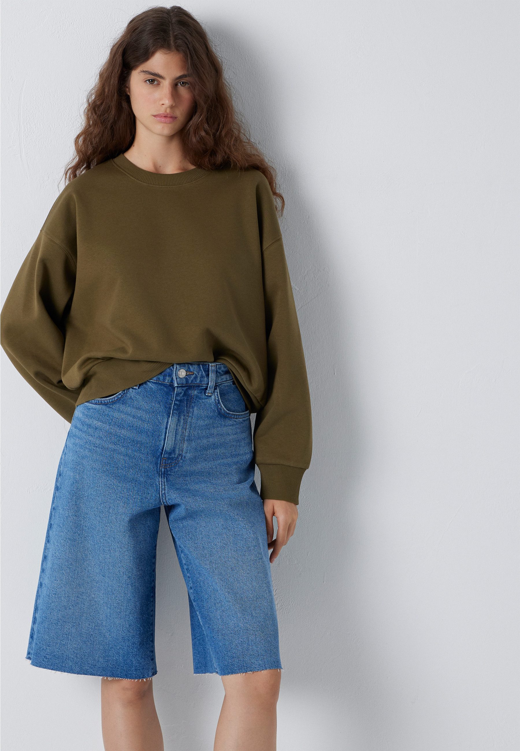 Mavi Rundhalspullover CREW NECK SWEATSHIRT Sweatshirt cropped