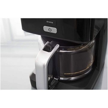 Tefal Filterkaffeemaschine CM600810, 1.25l Kaffeekanne, 24h-Timer, Digitales LCD-Display, Aroma-Funktion, Warmhalte-Funktion