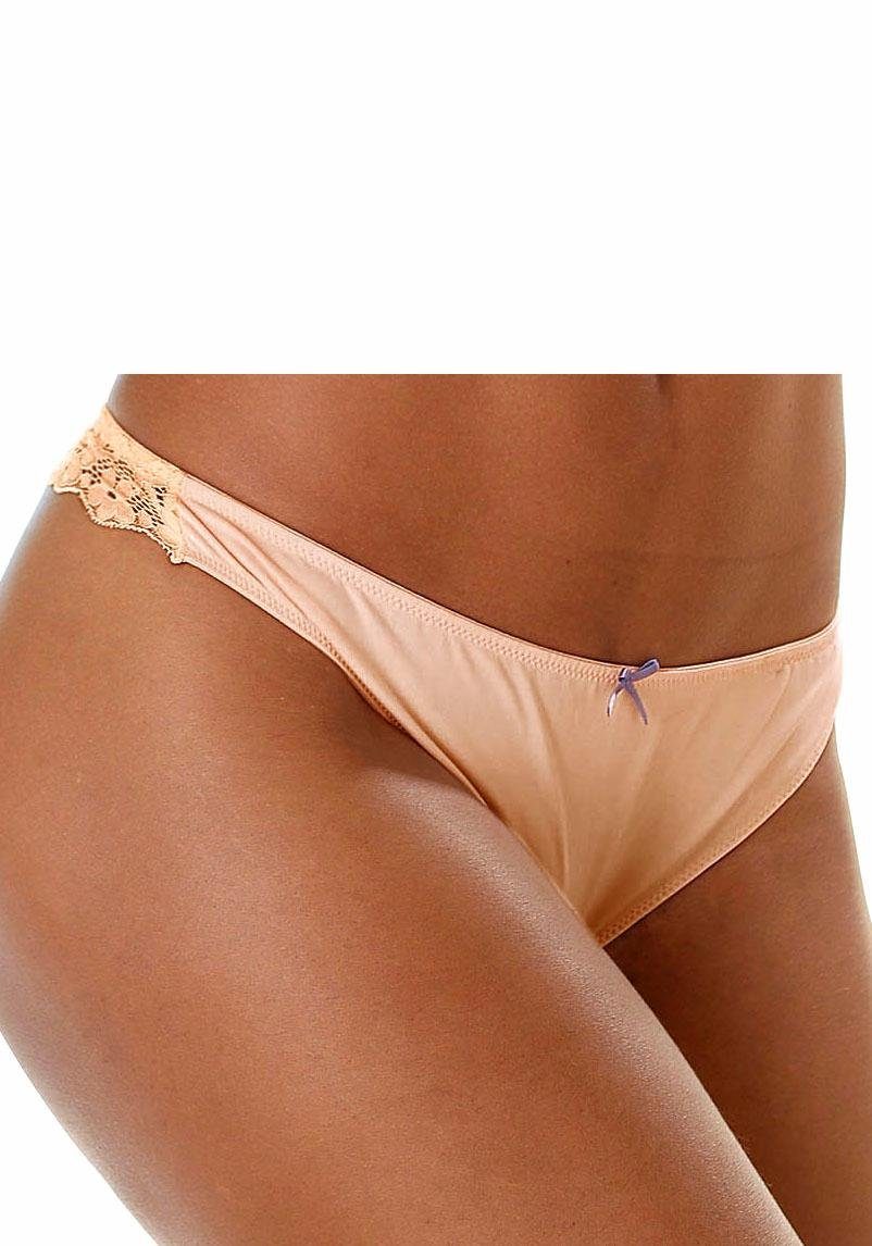 petite fleur String (Packung, 3 Stück) hinten komplett aus zarter Jacquardspitze