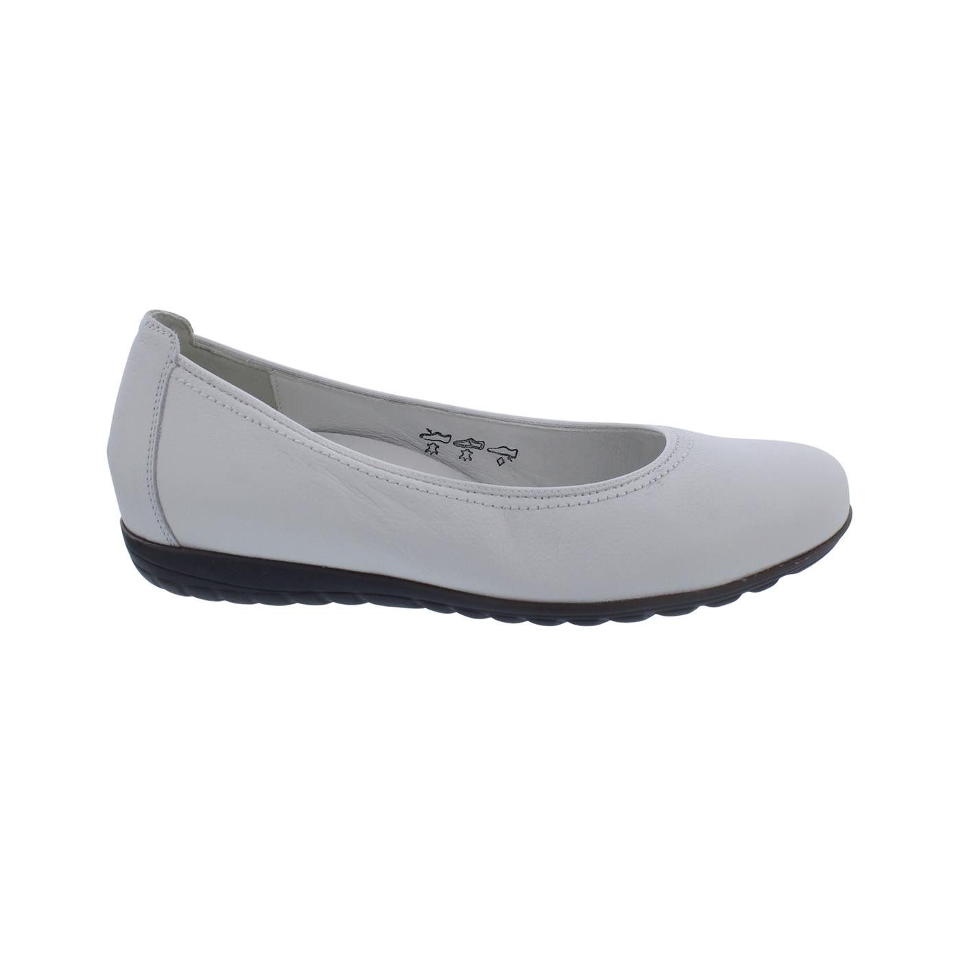 Waldläufer Waldläufer Hesima Ballerina 329051-171-150, Porto - Glattleder, Weiß, Slipper