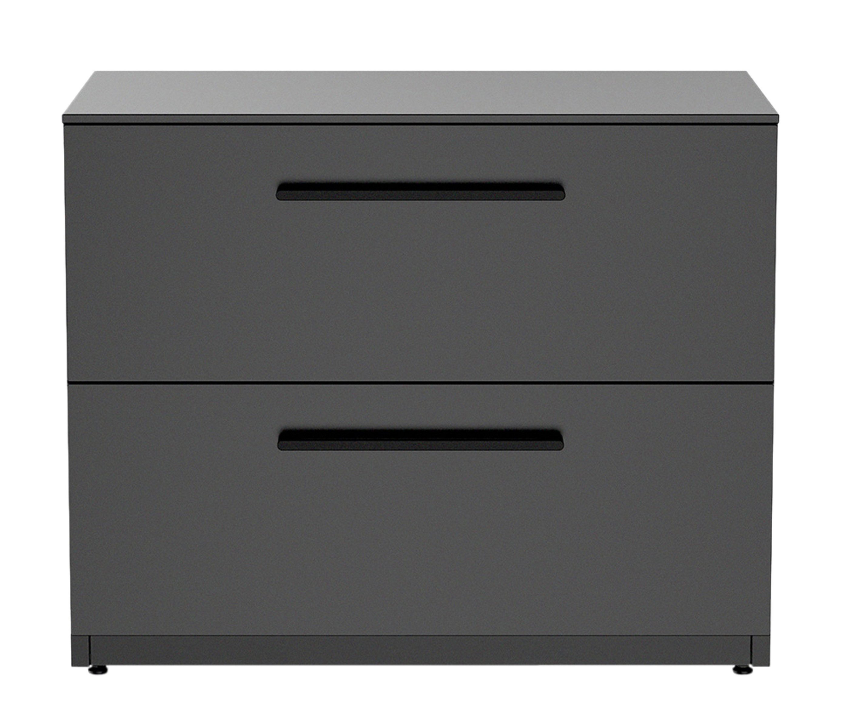 COZZE Outdoor-Küche Schubladenmodul Elements, 110 x 60 x 90 cm, Stahl / HPL, schwarz, flexibel erweiterbares Modul der Cozze® Outdoor-Küche