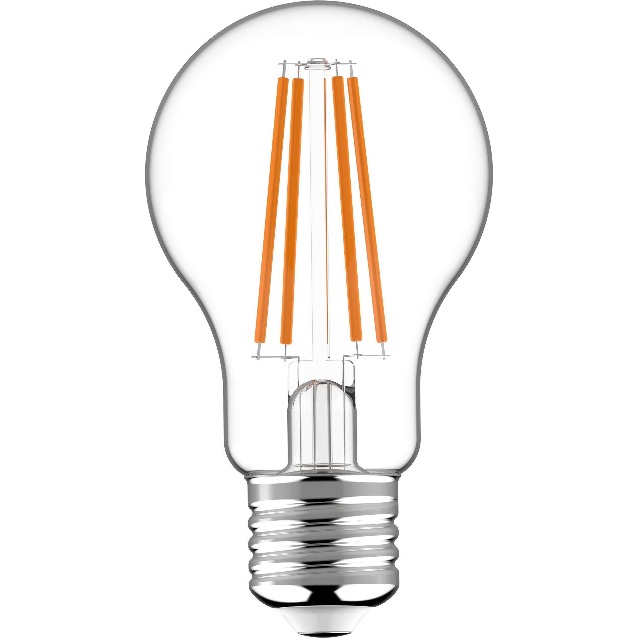 LED's light LED-Leuchtmittel 0620144 LED Glühbirne, E27, E27 dimmbar 7W warmweiß Klar A60