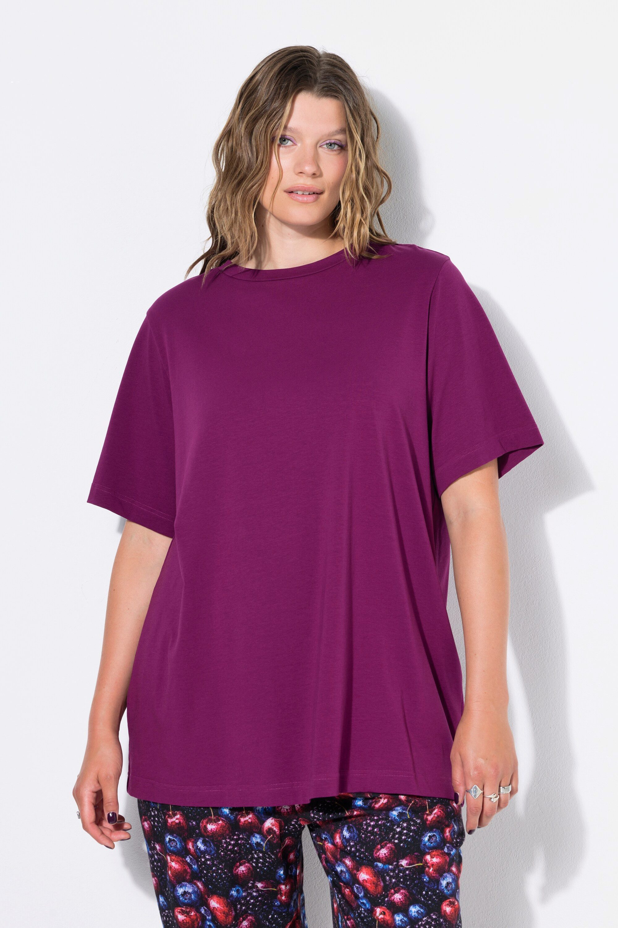 Studio Untold Longshirt Longshirt langer Classic Shape Halbarm Bestseller