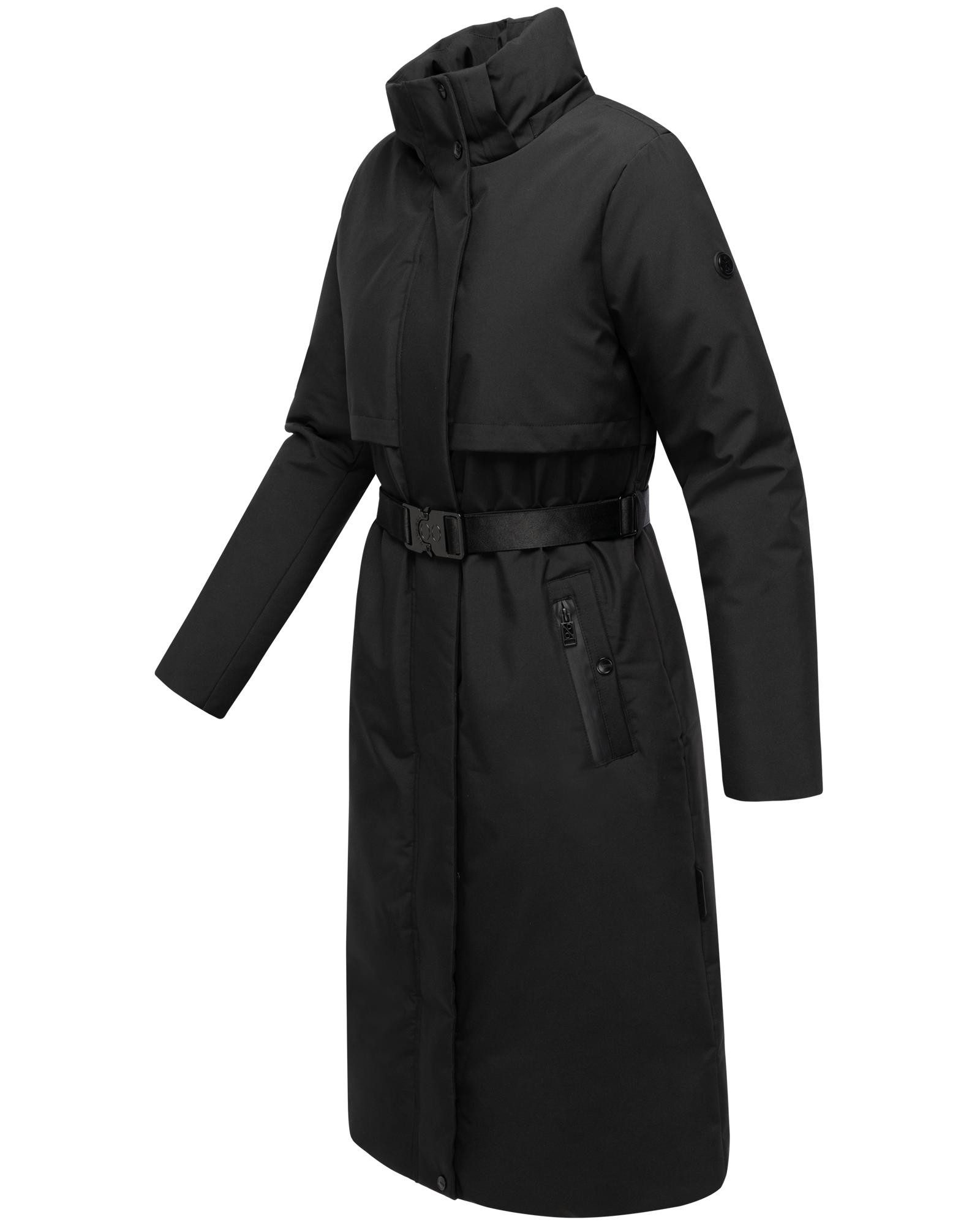 Navahoo Wintermantel Waldbummler 14 Wasserabweisender Winterparka mit Kapuze und Taillengürtel – Bild 5 von 5