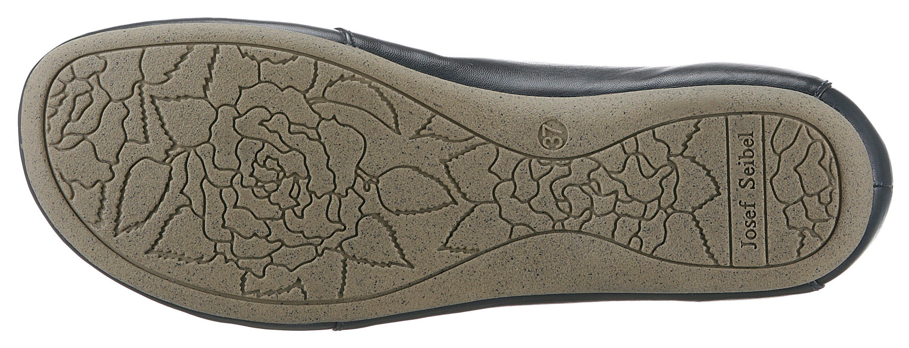 Josef Seibel Fiona 04 Riemchenballerina Slipper, Komfortschuh mit raffiniertem Gummizug, Weite G (weit)