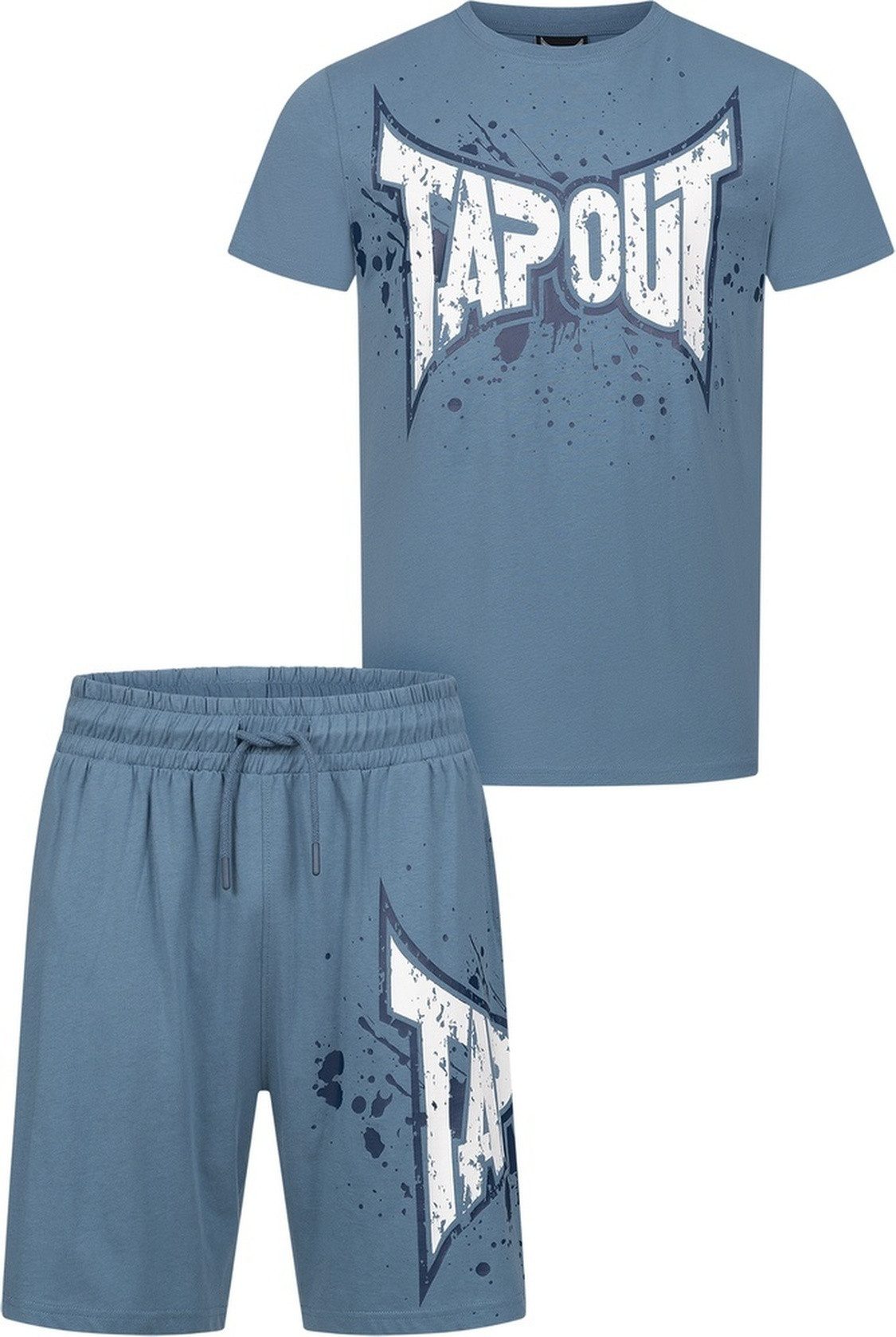 TAPOUT Trainingsanzug Dunlab Herren T-Shirt & Shorts Set normale Passform
