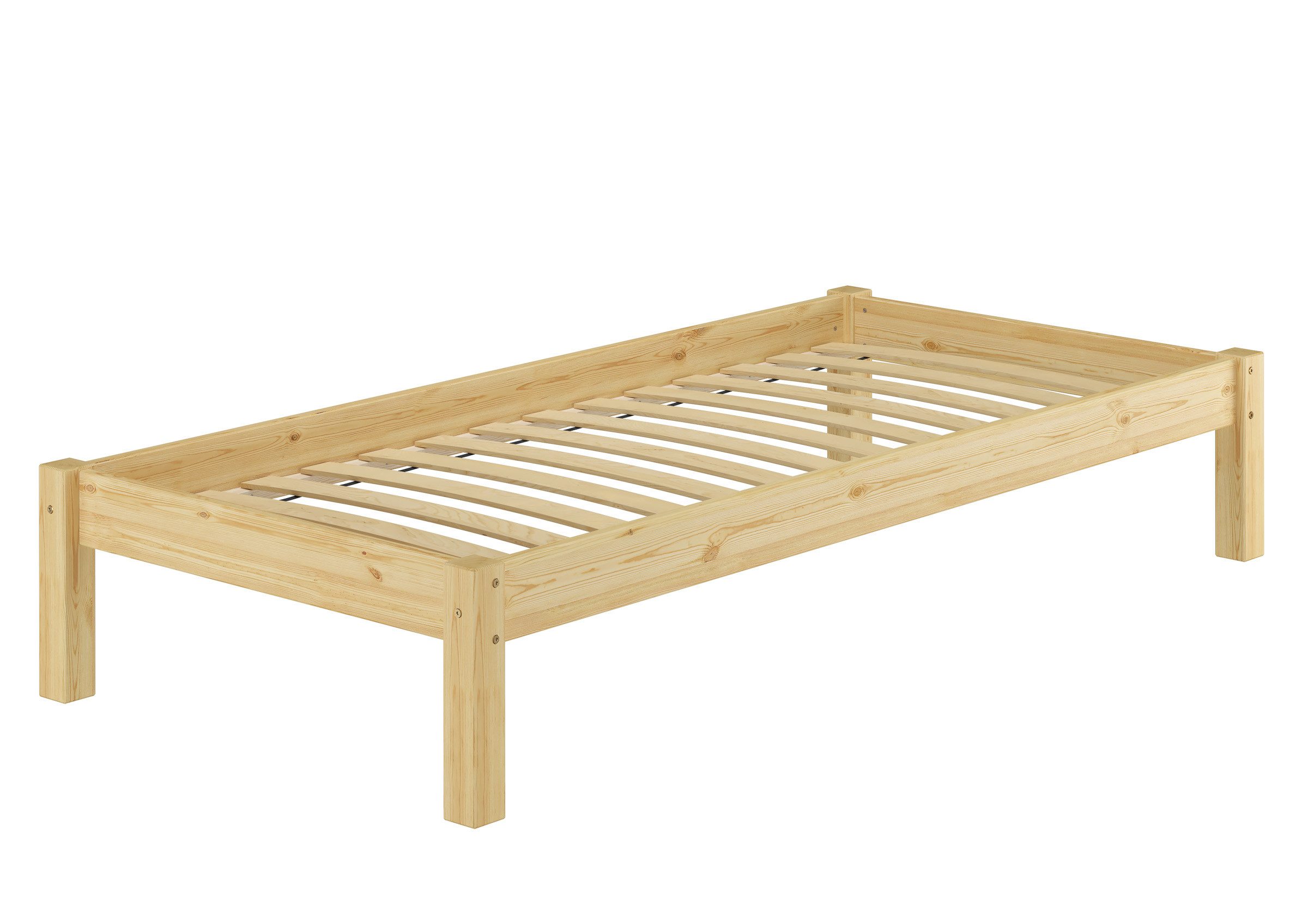 Massivholzbett Bettrahmen Futonbett Einzelbett 100 x 200 cm Kiefer Massivholz
