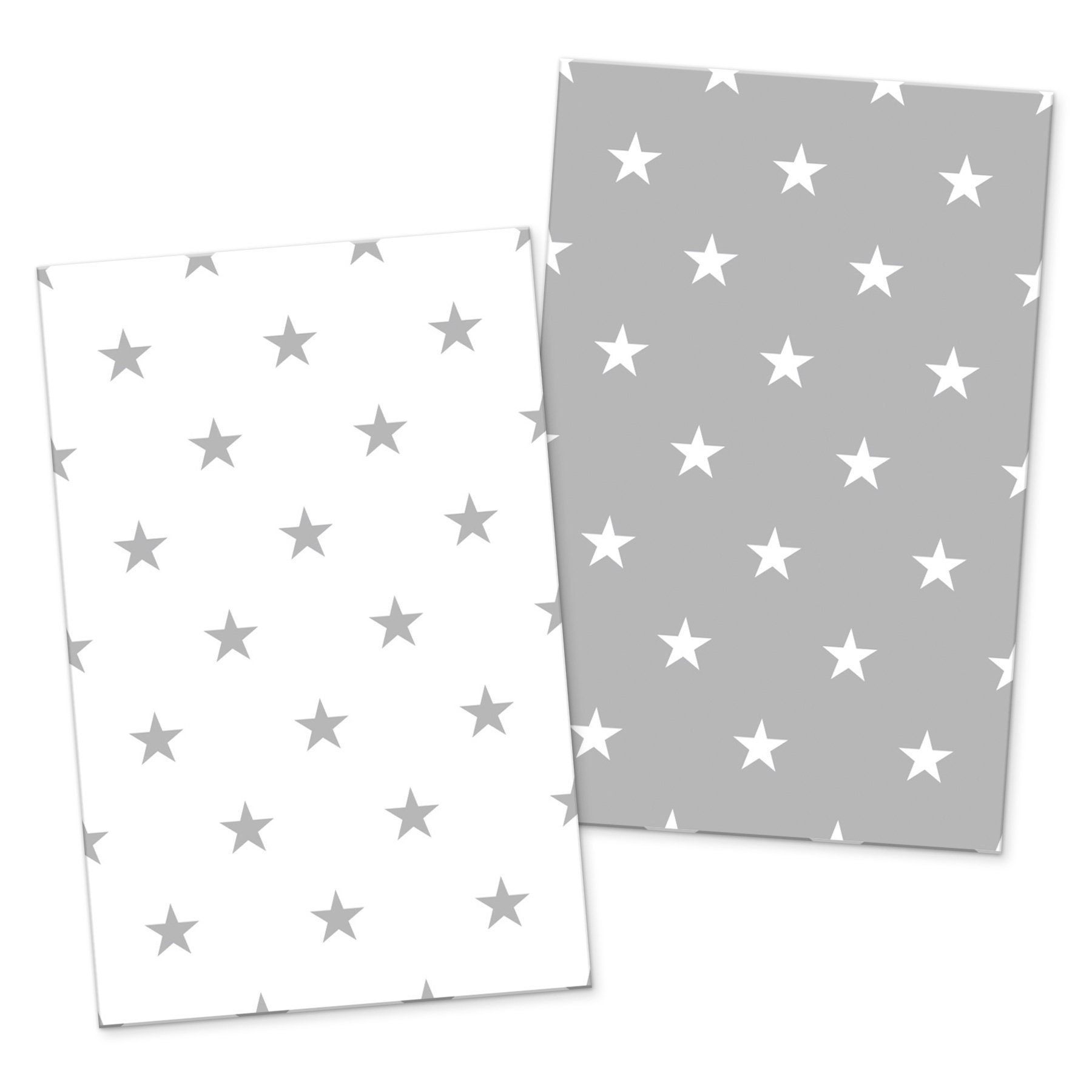itenga Grußkarten itenga 24x Geschenkkarten Muster Sterne (Visitenkartengröße)