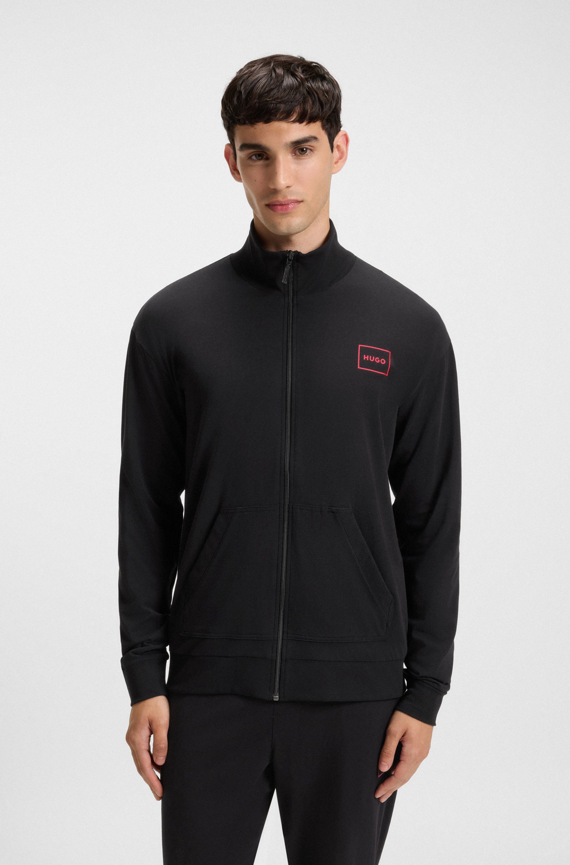 HUGO Sweatjacke Laze Zip Jacket mit seitlichen Taschen günstig online kaufen