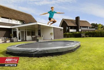 Berg Bodentrampolin BERG Trampolin InGround oval 520 x 345 cm grau