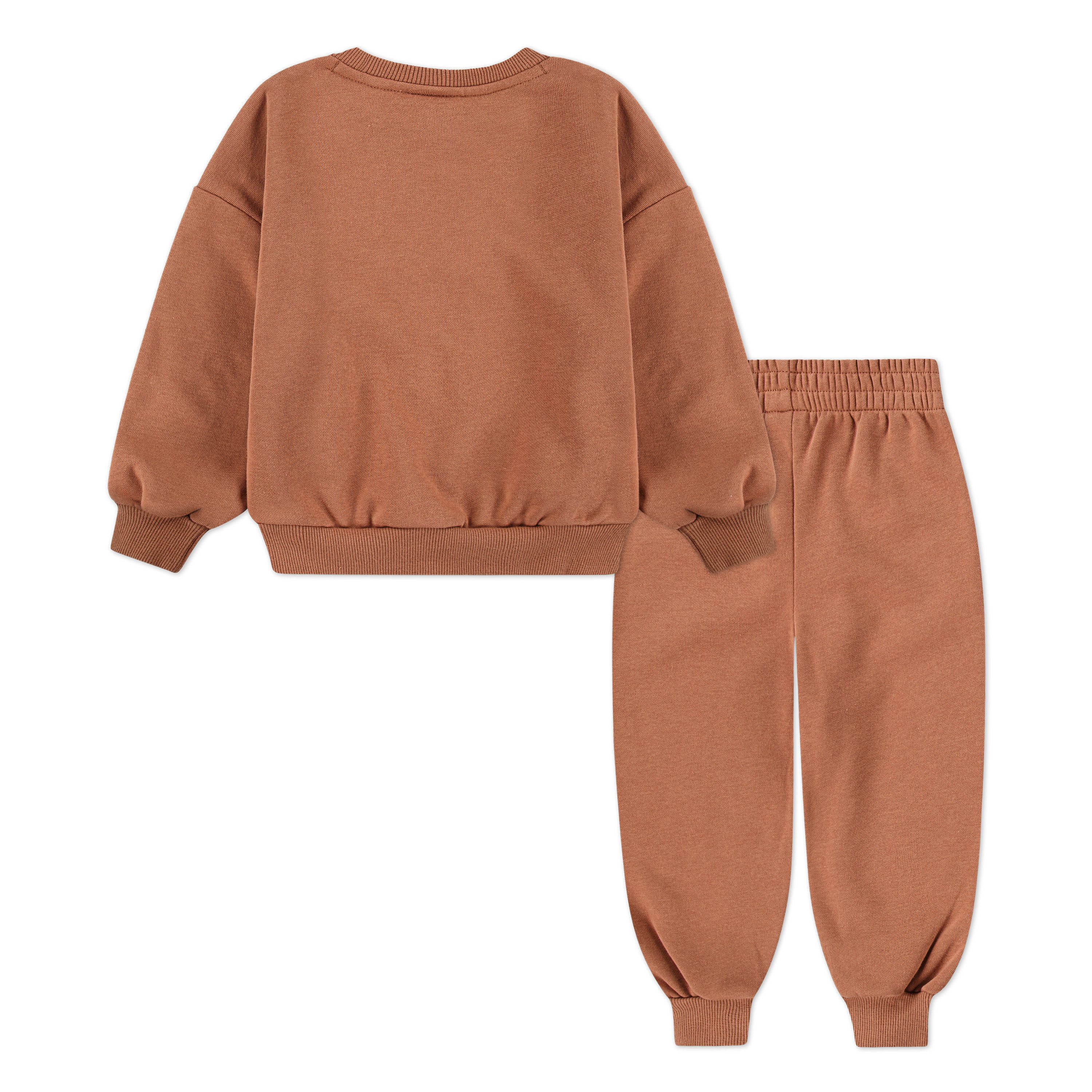 Nike Sportswear Jogginganzug ESSENTIAL FLEECE CREW SET (Set, 2-tlg), für Babys und Kleinkinder, mit elastischem Bund, lockerer Schnitt