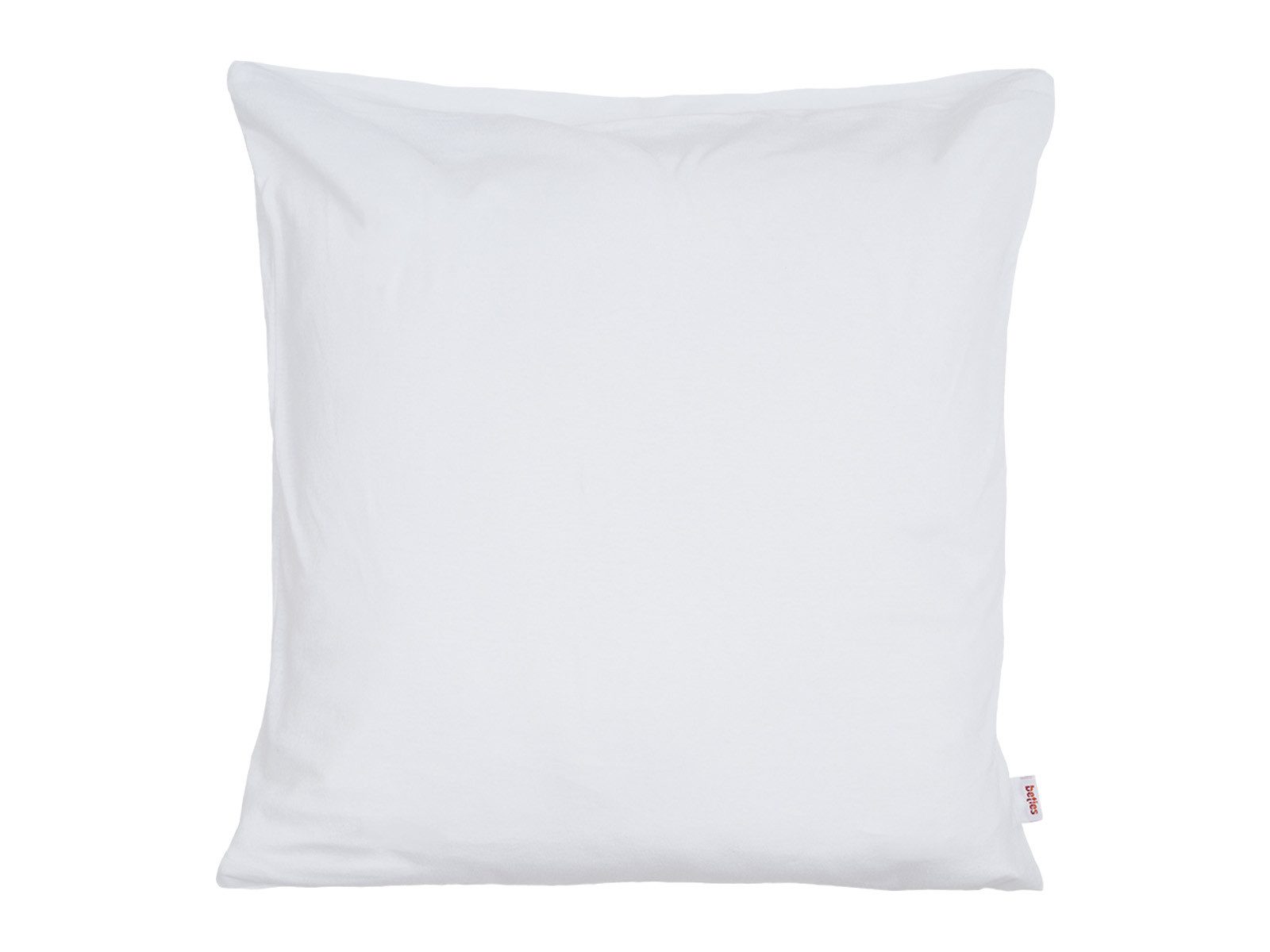 beties Kissenbezüge BasicSoft, (1 Stück), ca. 40x40 cm Jersey 100% Baumwolle (pur-weiß)