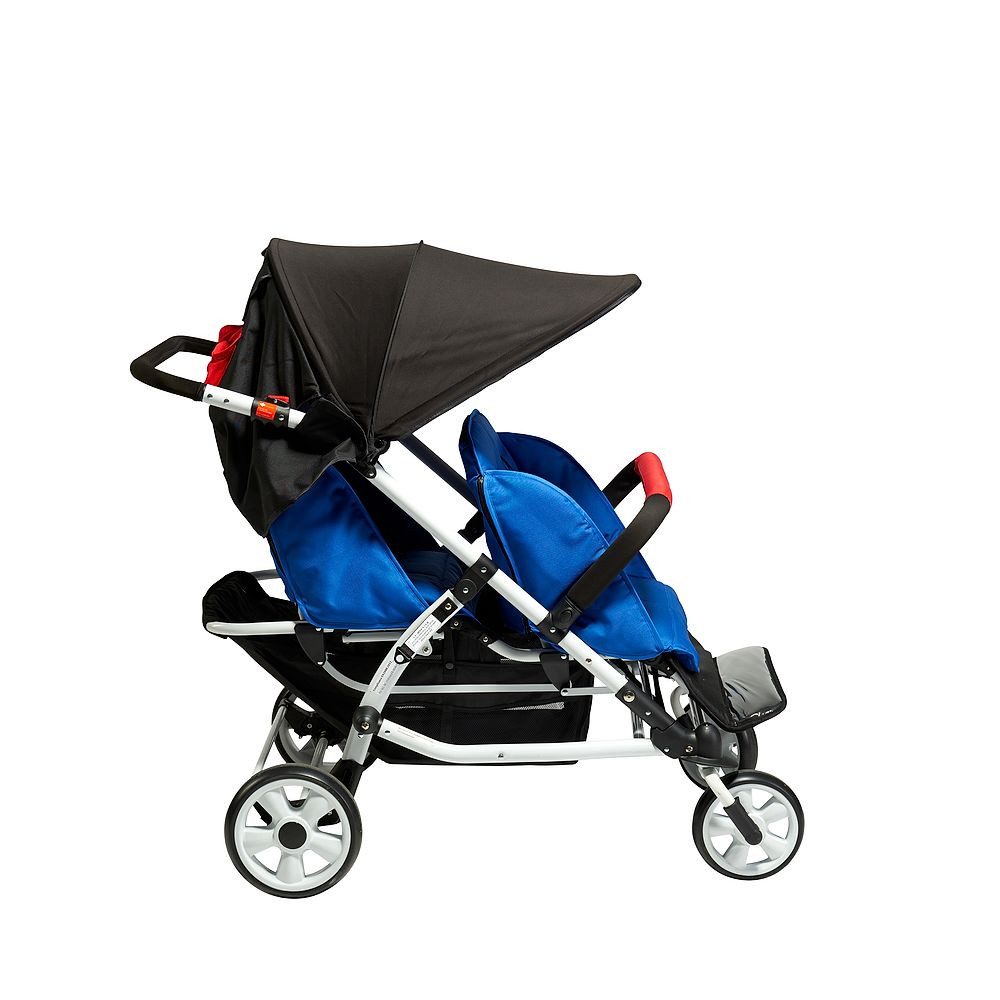 Winther Kombi-Kinderwagen Krippenwagen 4 Kids, Platzsparend: Einfach zu falten