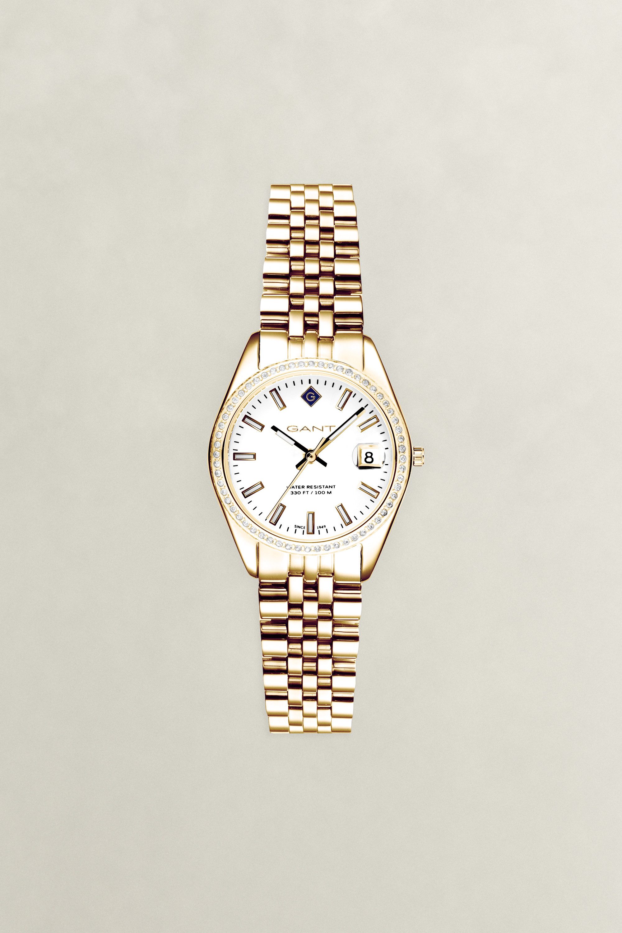 Gant Quarzuhr Sussex Mini G181113, Armbanduhr, Damenuhr, Edelstahlarmband, analog, Tag