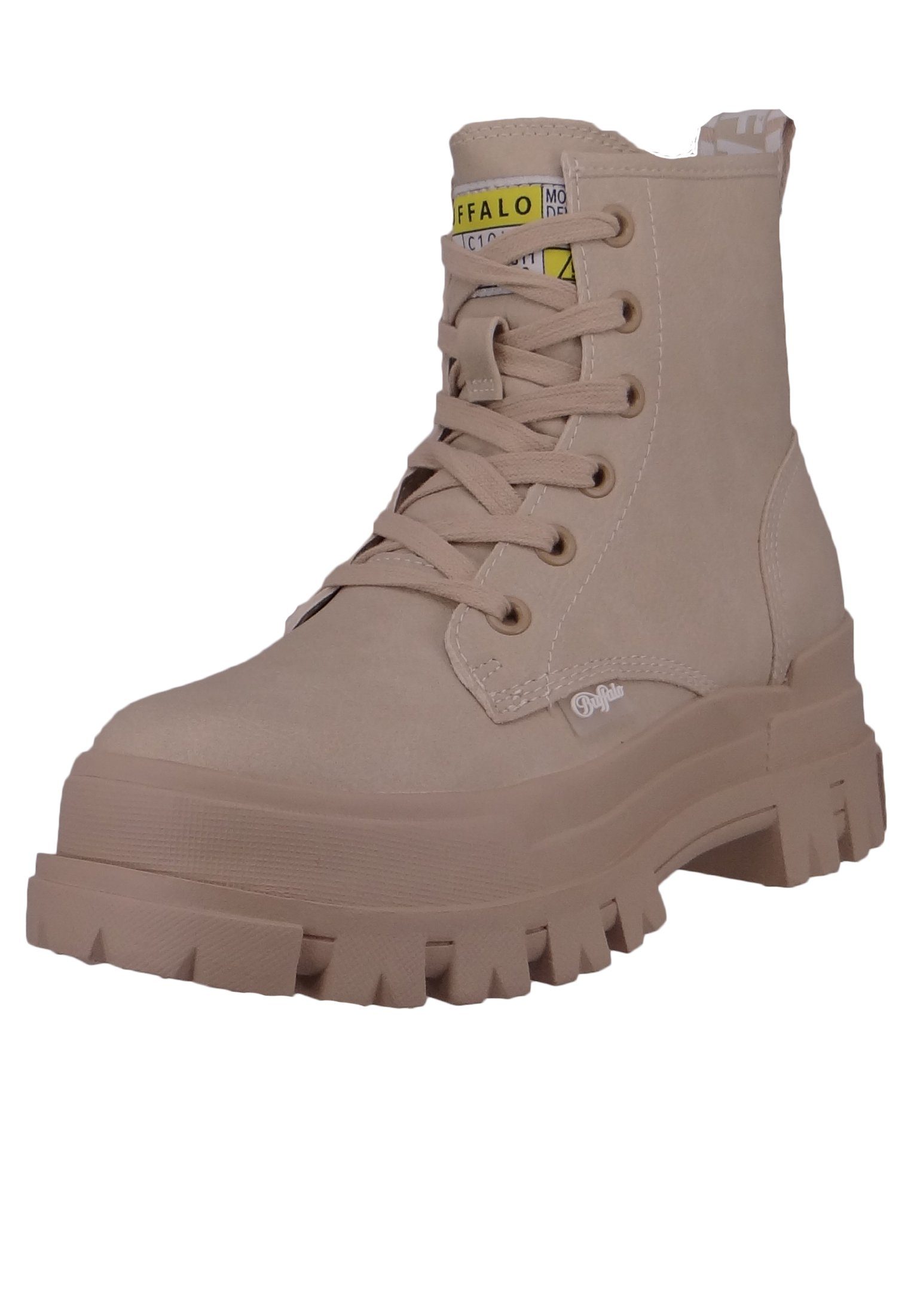 Buffalo 1622097 Aspha RLD Vegan Cream Stiefelette