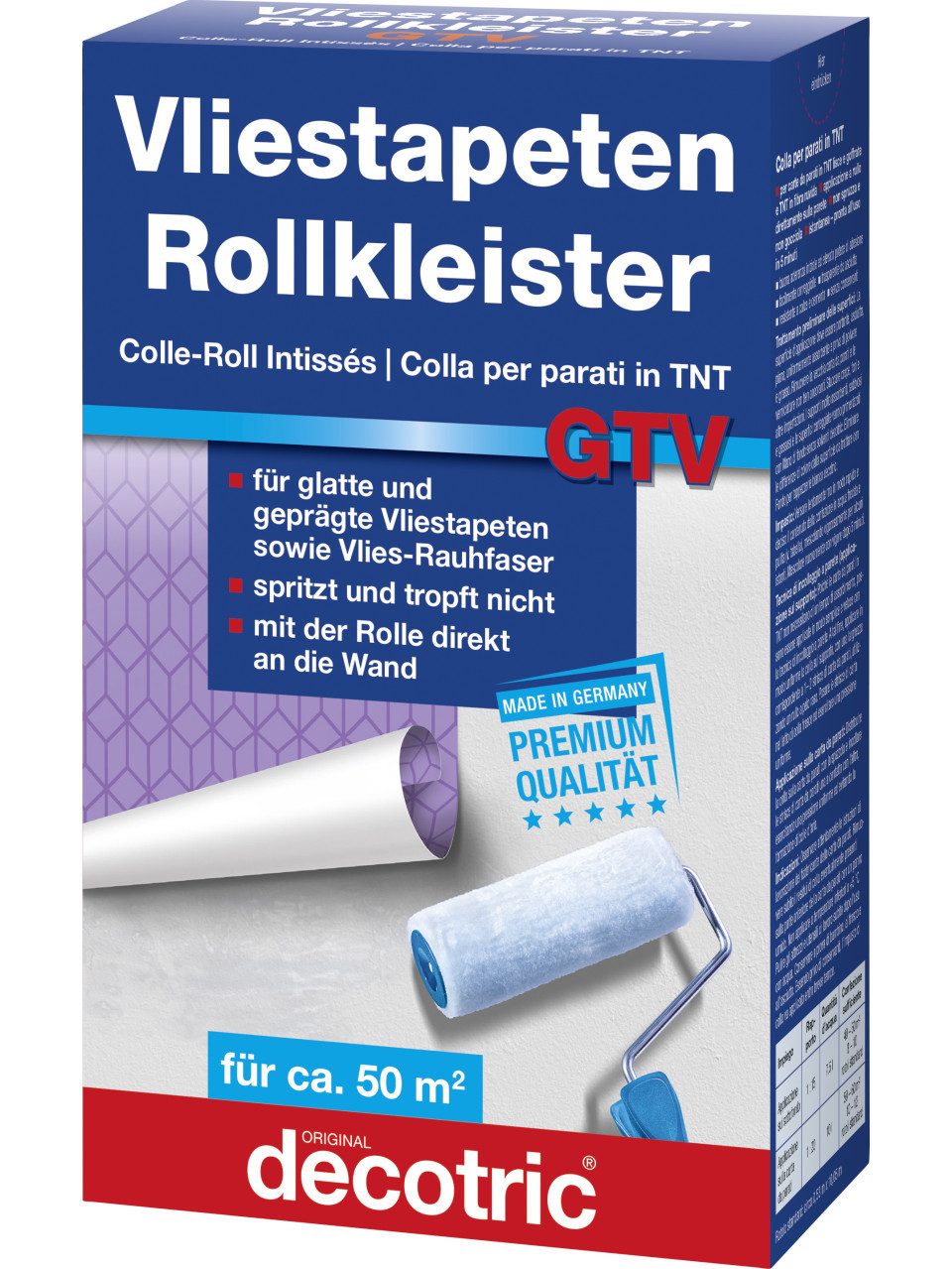 decotric® Kleister Decotric Vliestapeten-Rollkleister GTV 500 g günstig online kaufen