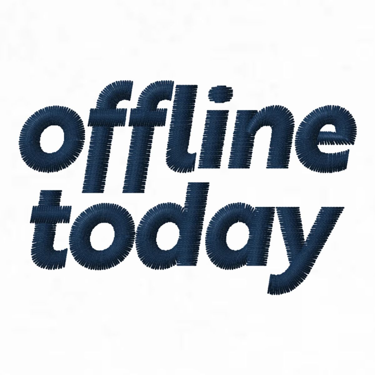 Spreadshirt Hoodie Stickmotiv Offline Today Heute Offline Herren Premium Hoodie (1-tlg)