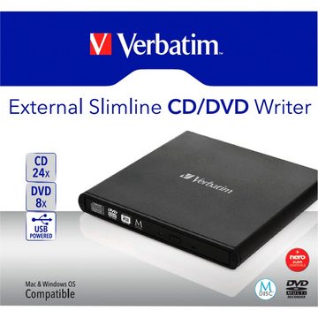 Verbatim External Slimline CD/DVD Writer DVD-Brenner