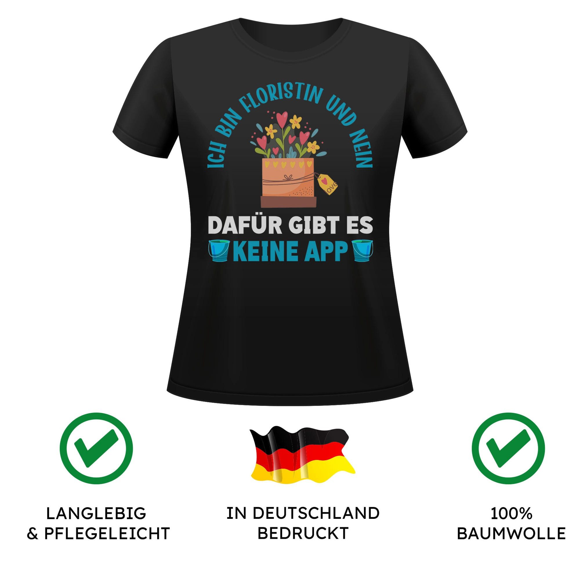 22Feels T-Shirt Floristin Geschenk Frauen Spruch Beruf Ausbildung Abschluss günstig online kaufen