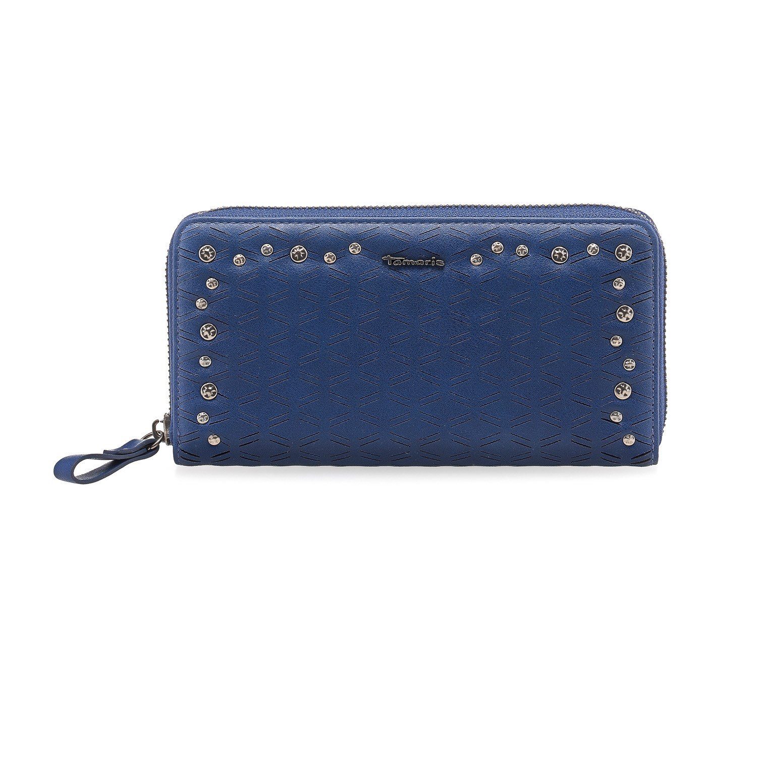Tamaris Geldbörse Marla (Set, 1-tlg., Set), Damen Brieftasche Geldbörse lang, Big Wallet Around Wallet blau