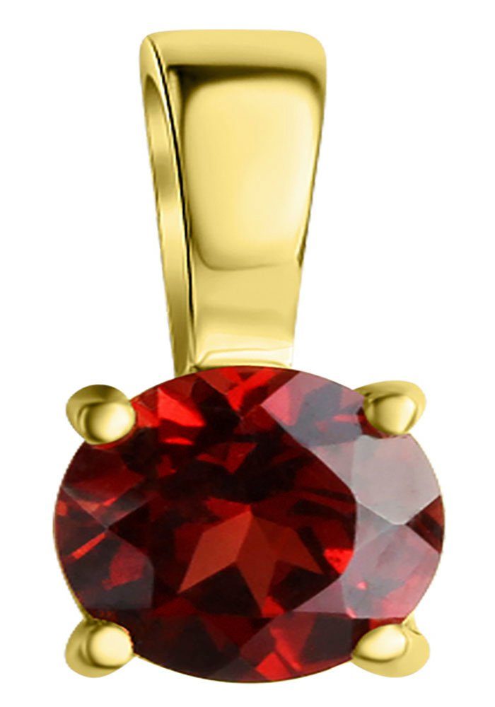 Firetti Kettenanhänger Schmuck Geschenk Silber 925 Halsschmuck Кулон Solitär Rubin, mit Granat